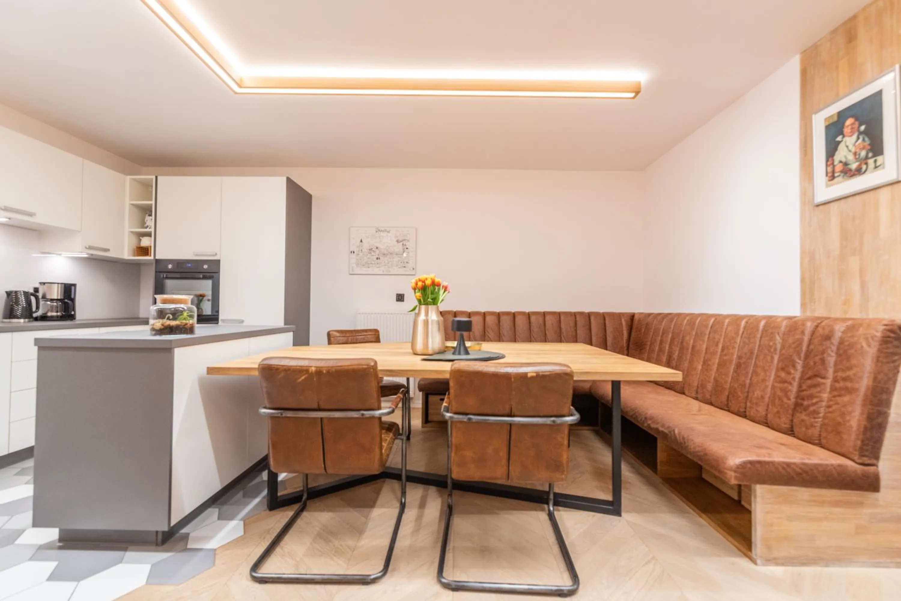 Dining area in City Lights Kazimierz