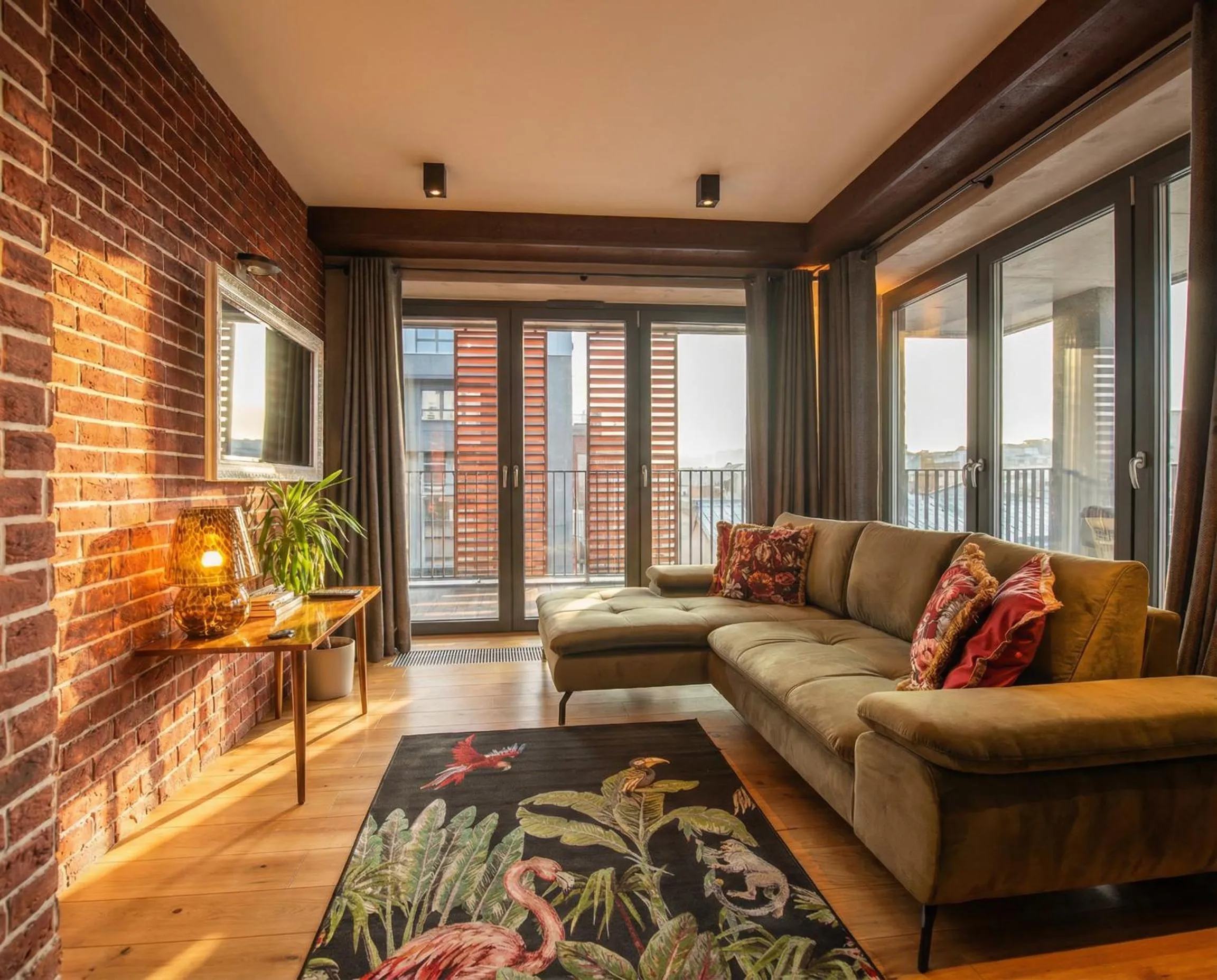 Living room in City Lights Kazimierz