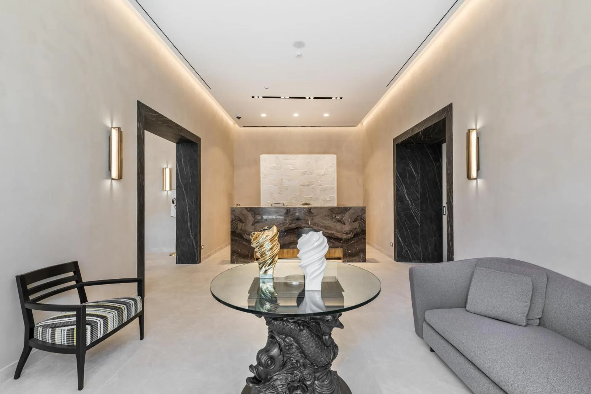 Lobby or reception in Hotel Firenze e Continentale