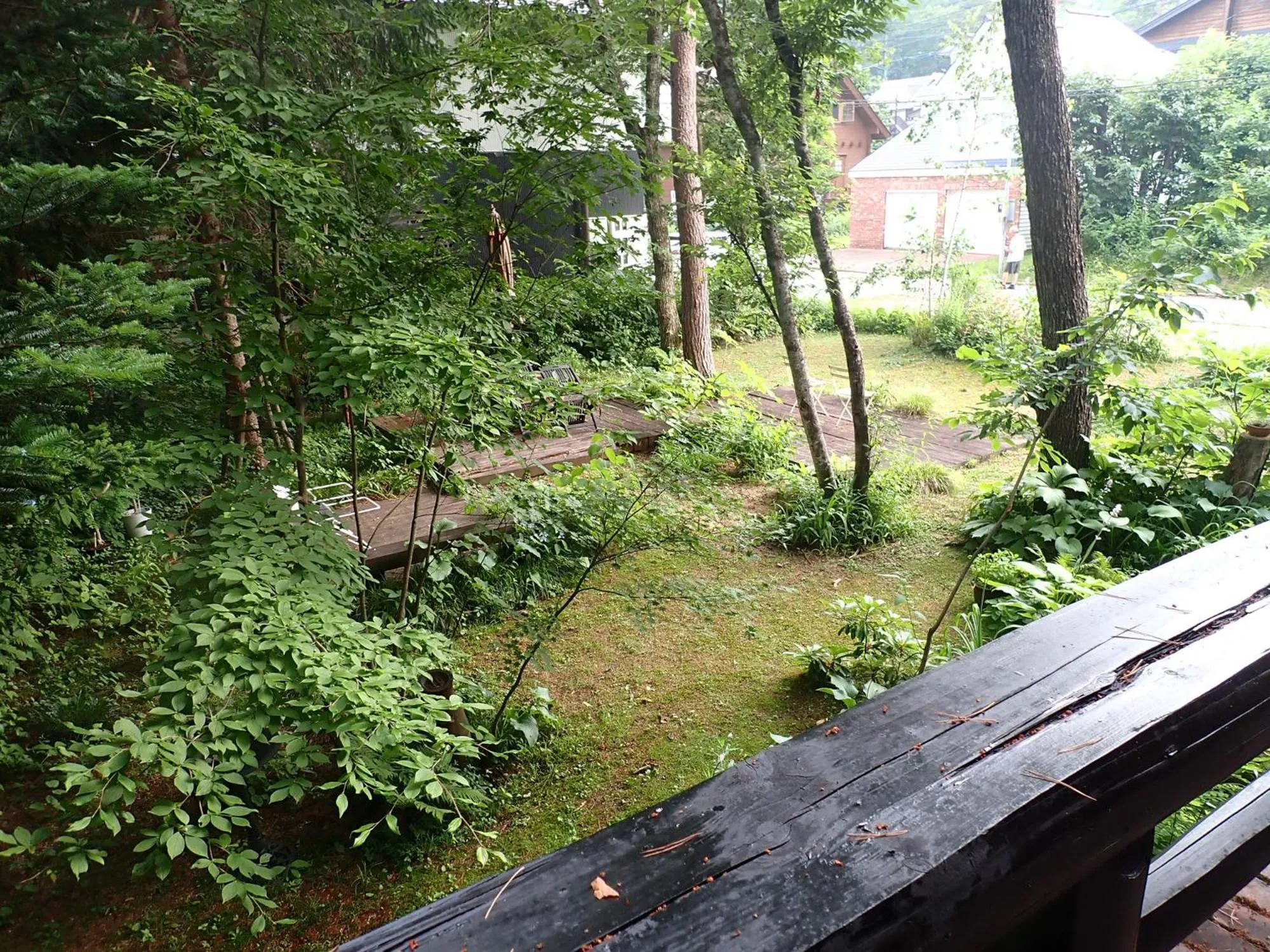 Garden view in Pension Belnina