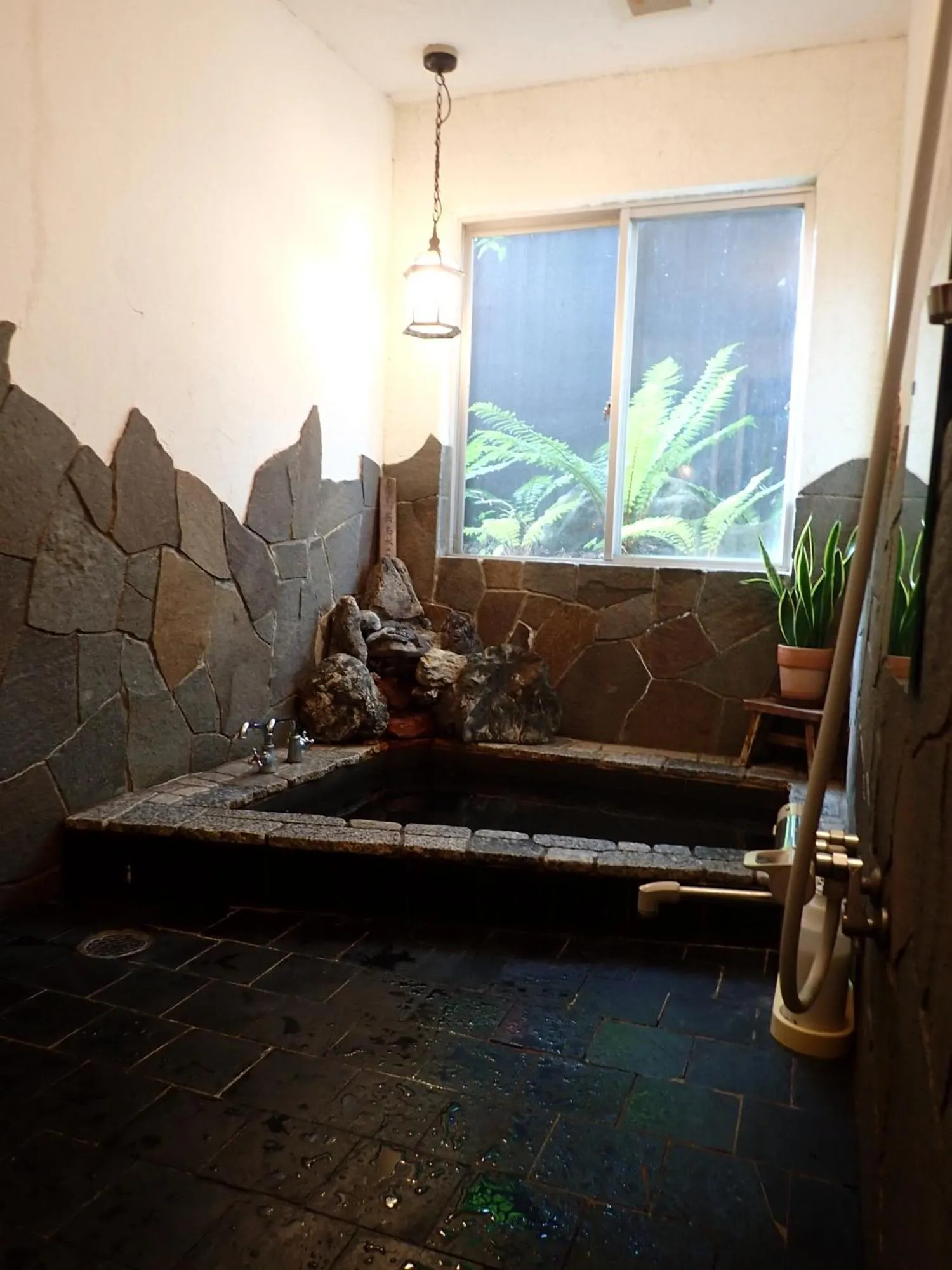 Hot Spring Bath in Pension Belnina