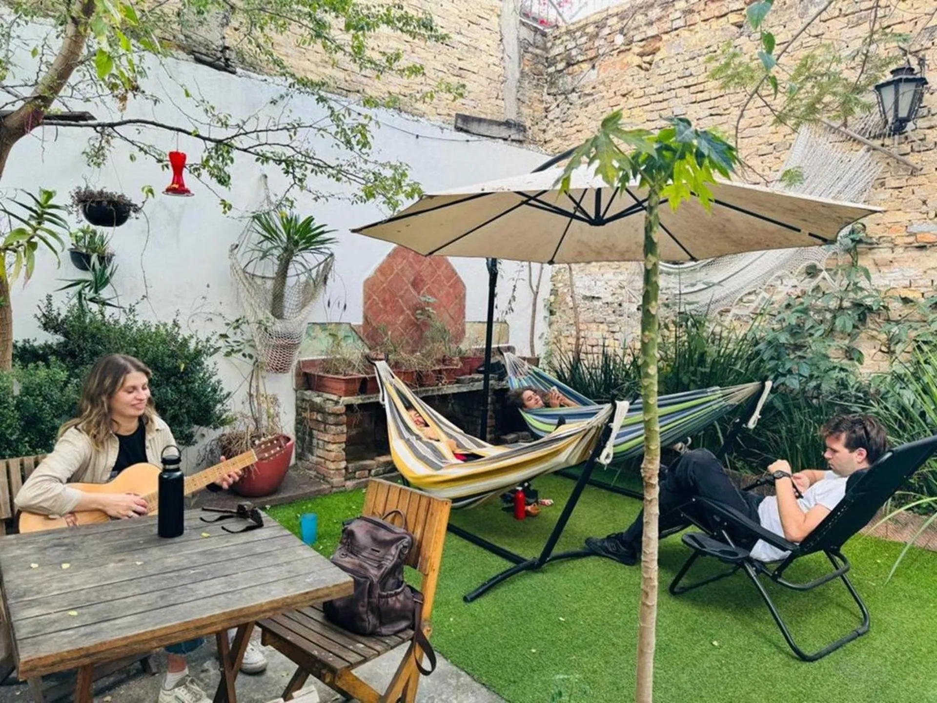 Garden in Leveli Coliving