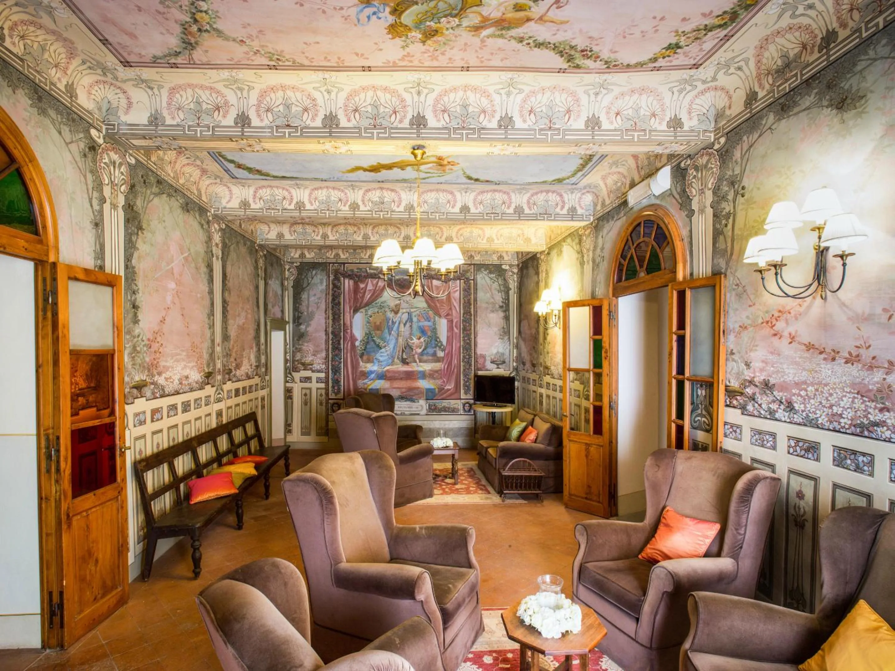 Lobby or reception in Hotel Palazzo San Niccolò & Spa