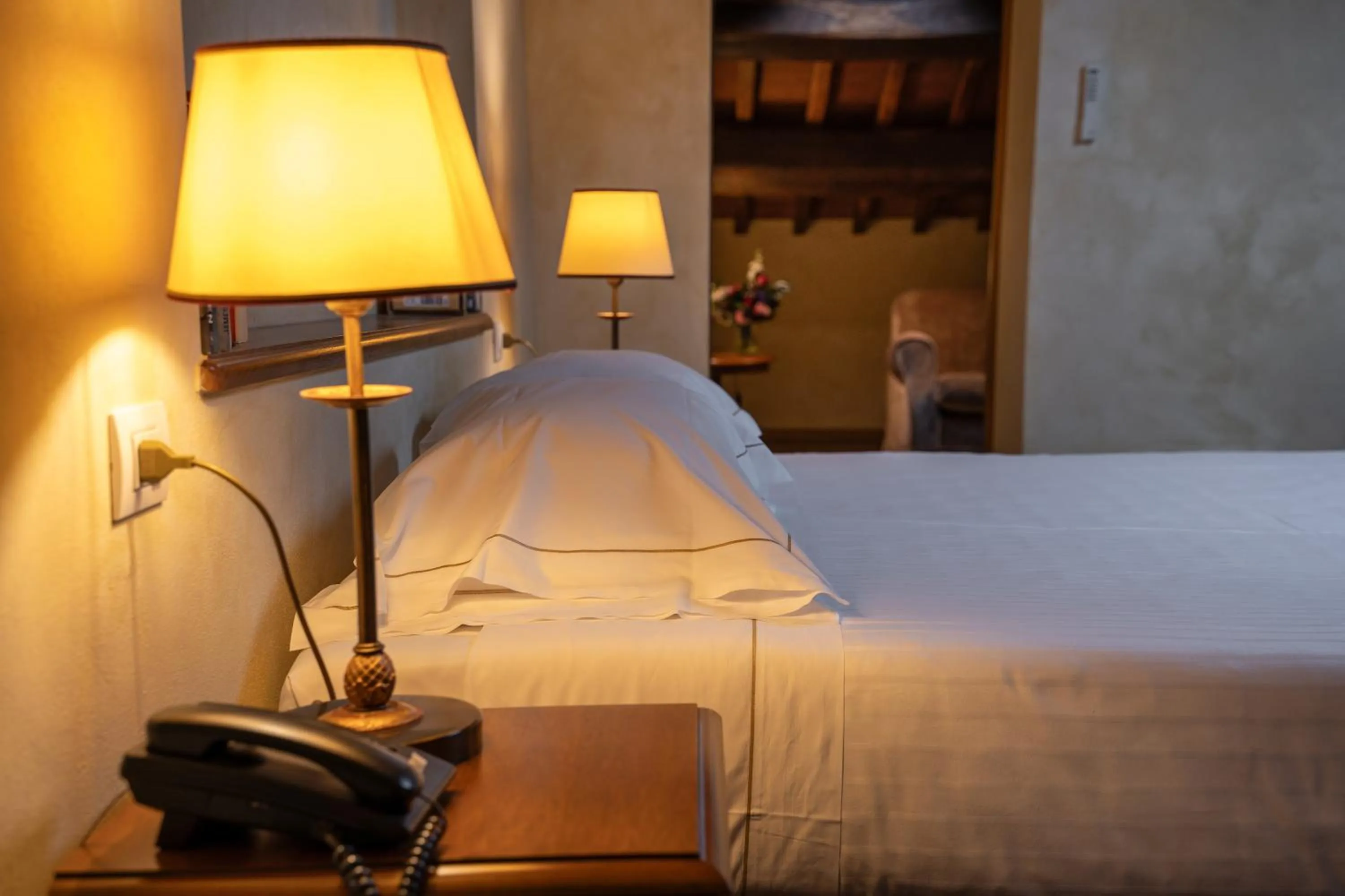 Bed in Hotel Palazzo San Niccolò & Spa