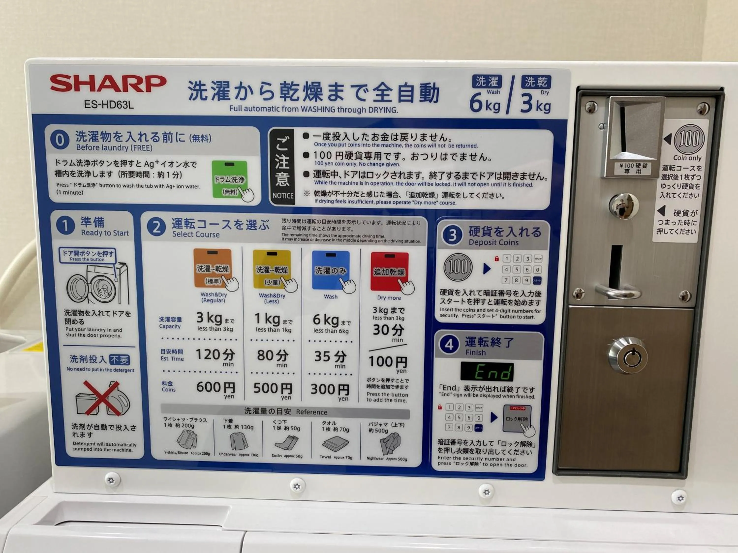 laundry in Hotel Rilassare Tokyo