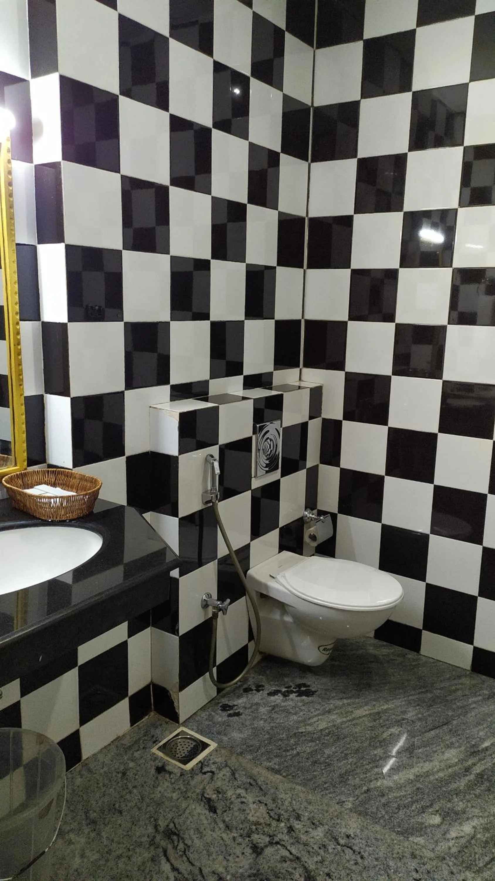 Bathroom in hotel bessota international