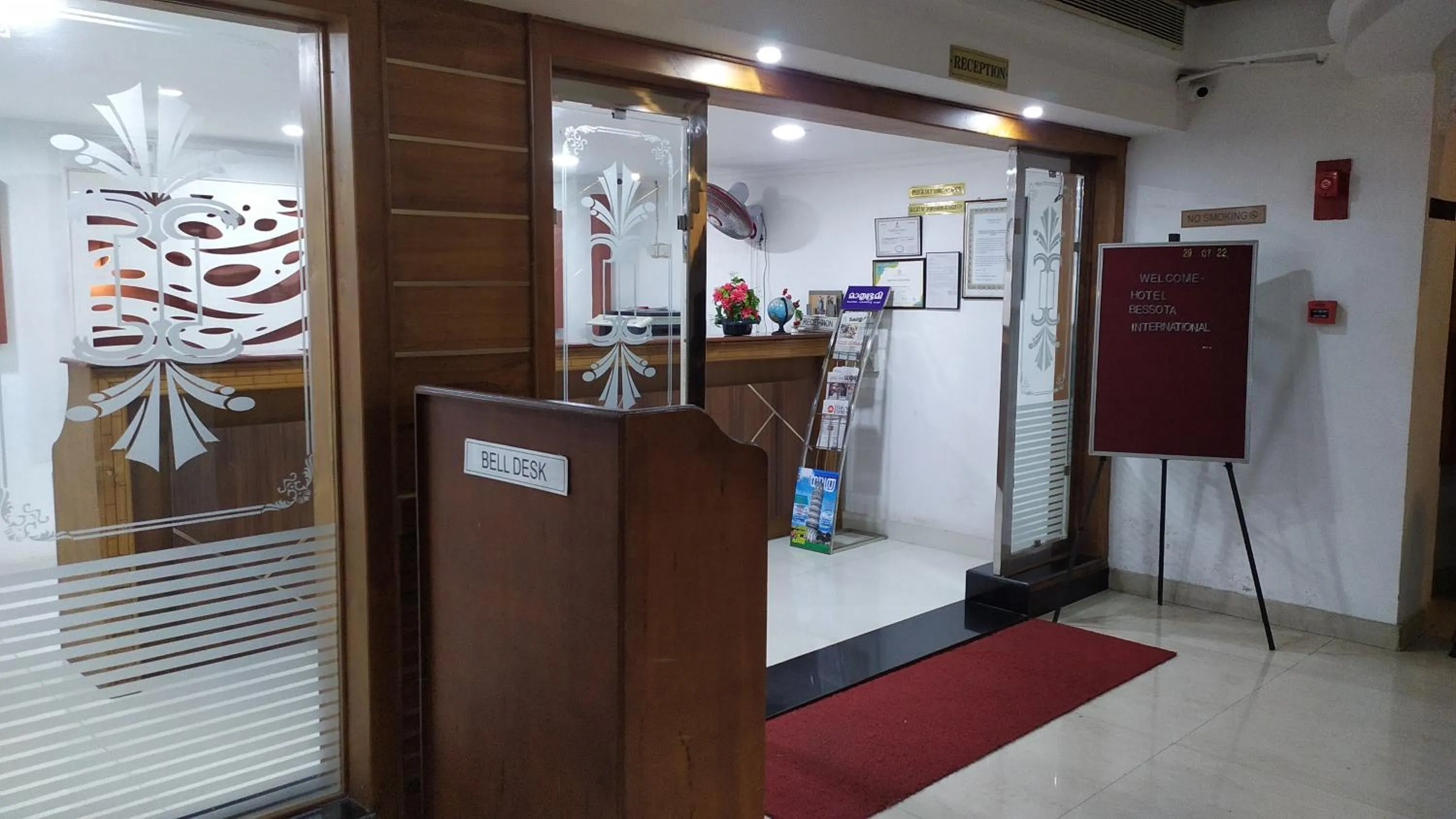 Lobby or reception in hotel bessota international