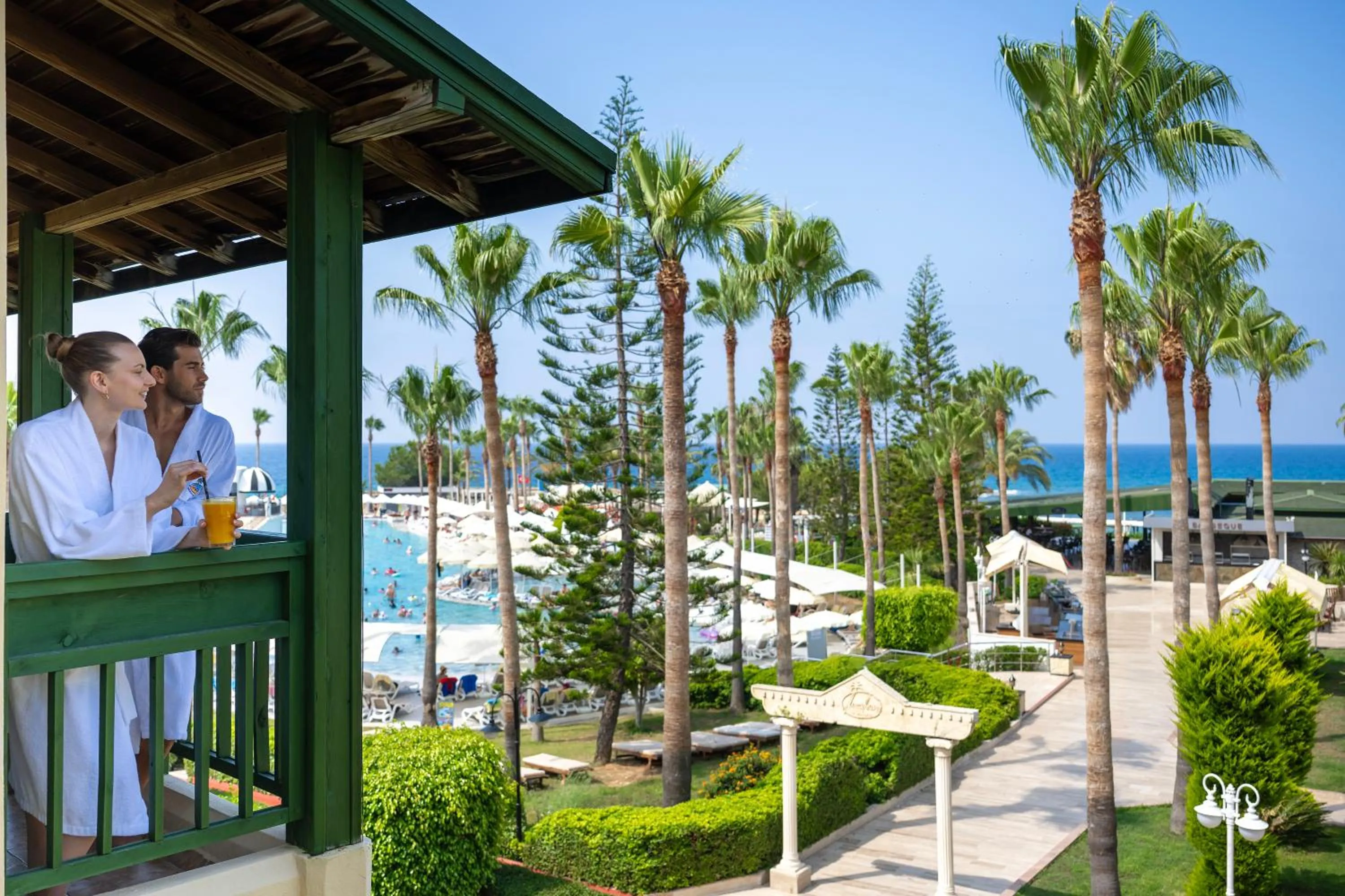 Balcony/Terrace in Oz Hotels Incekum Beach