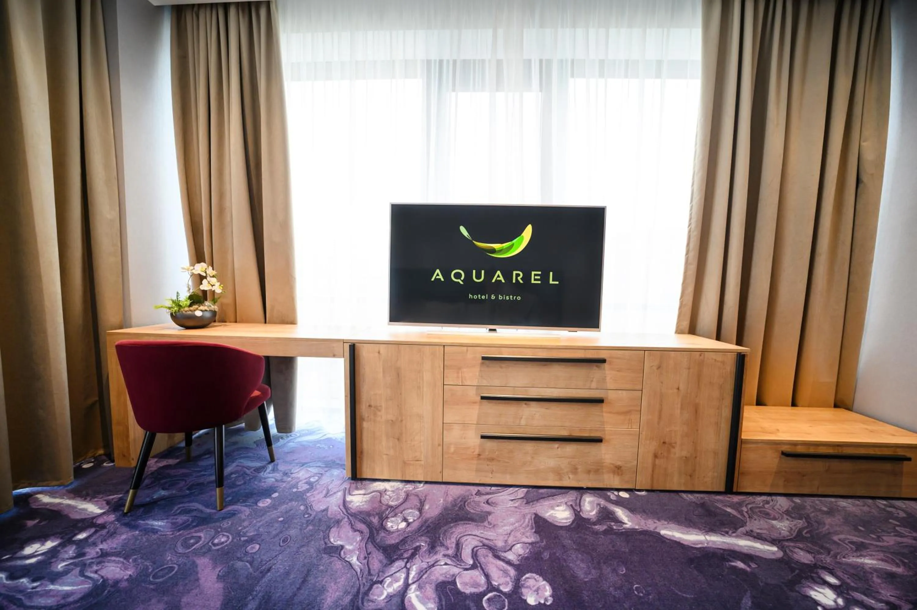 Communal lounge/ TV room in Hotel Boutique Aquarel