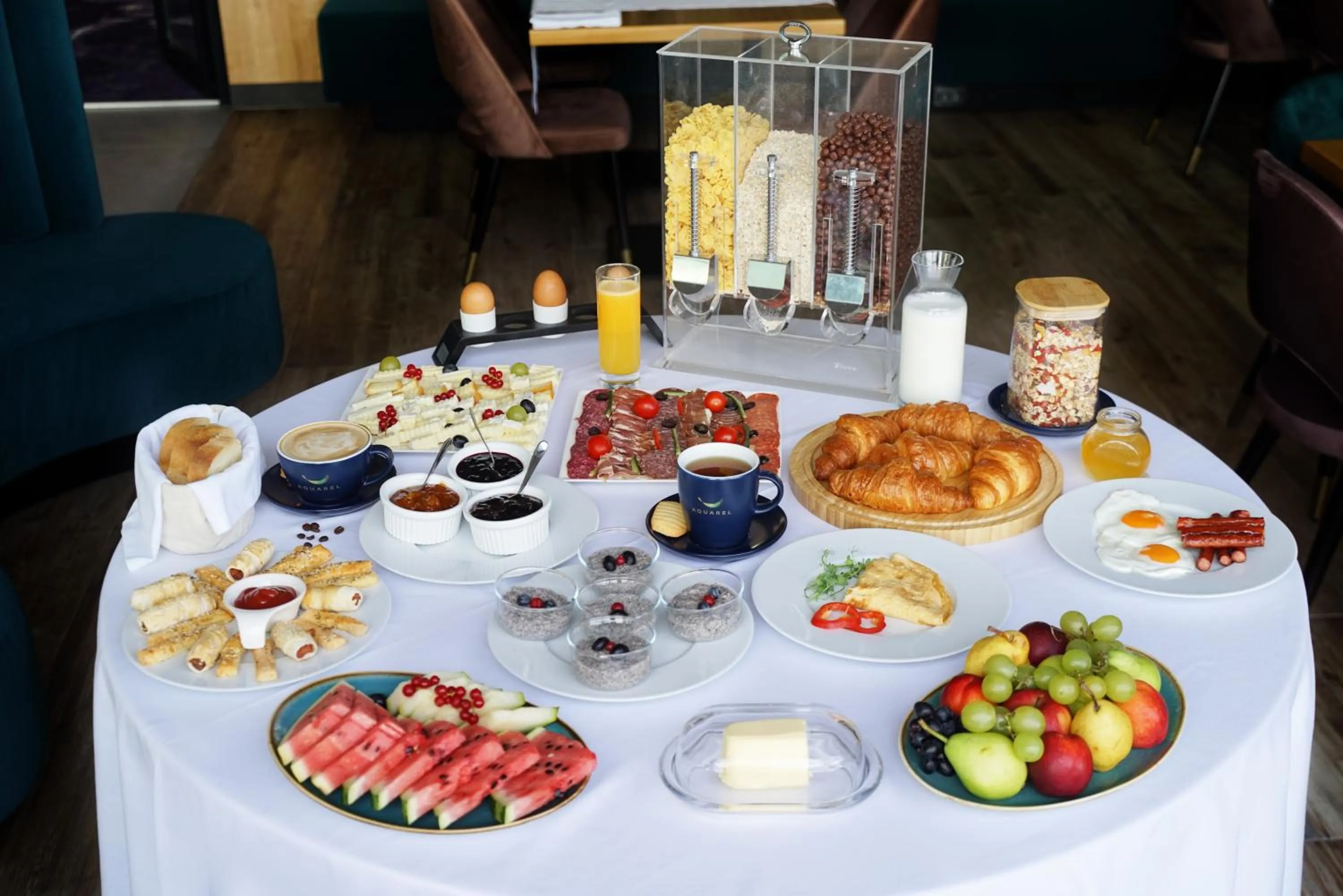 Buffet breakfast in Hotel Boutique Aquarel
