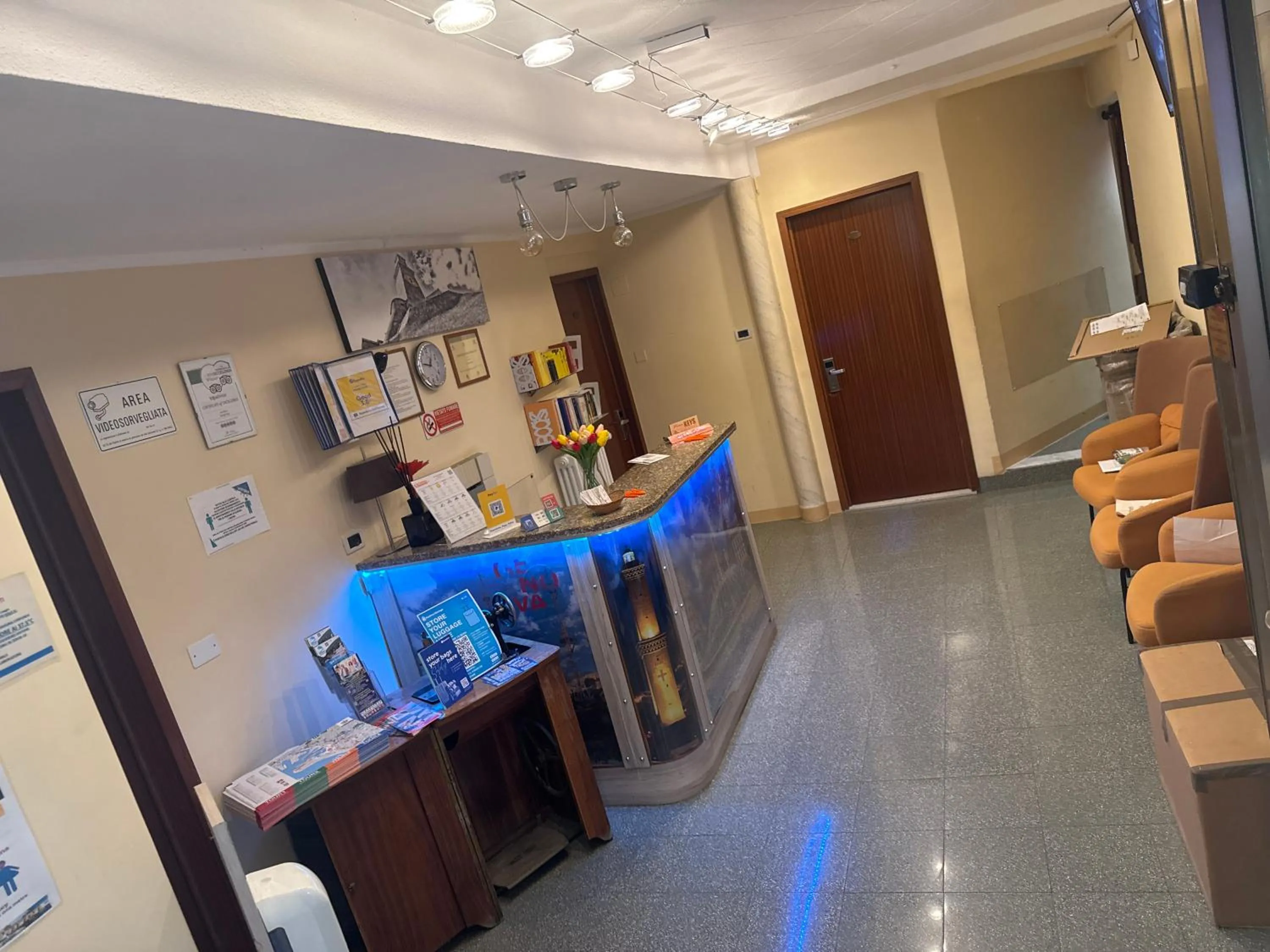 Lobby or reception in Albergo Parigi