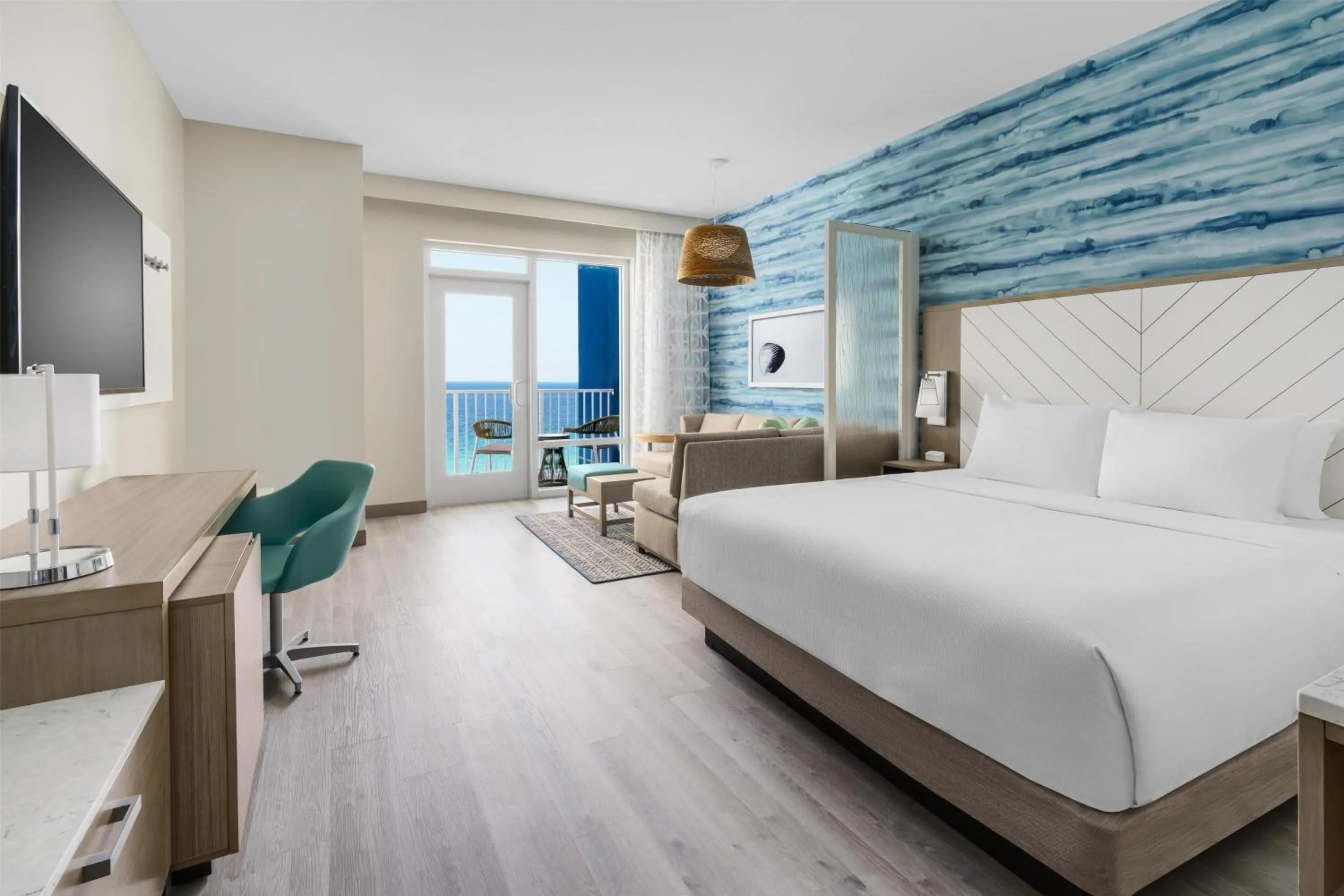 Bedroom, Bed in Hyatt Place Panama City Beach - Beachfront