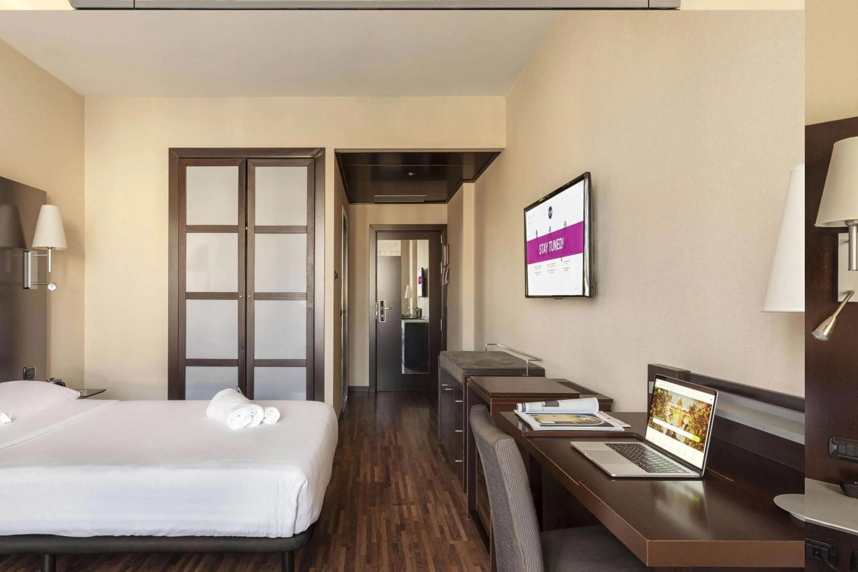 Photo of the whole room, Bed in B&B Hotel Arezzo