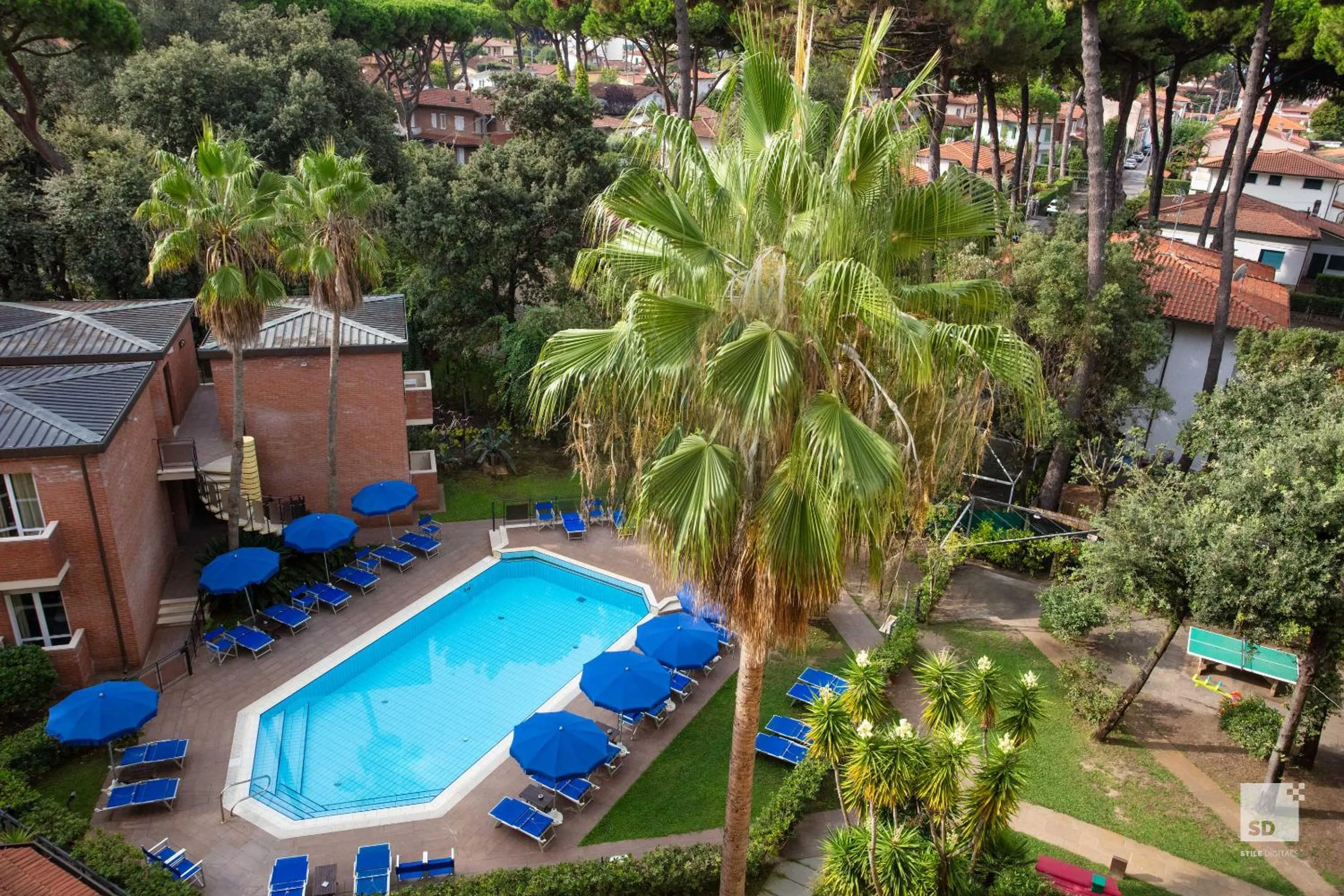 Garden view in Hotel Venezia