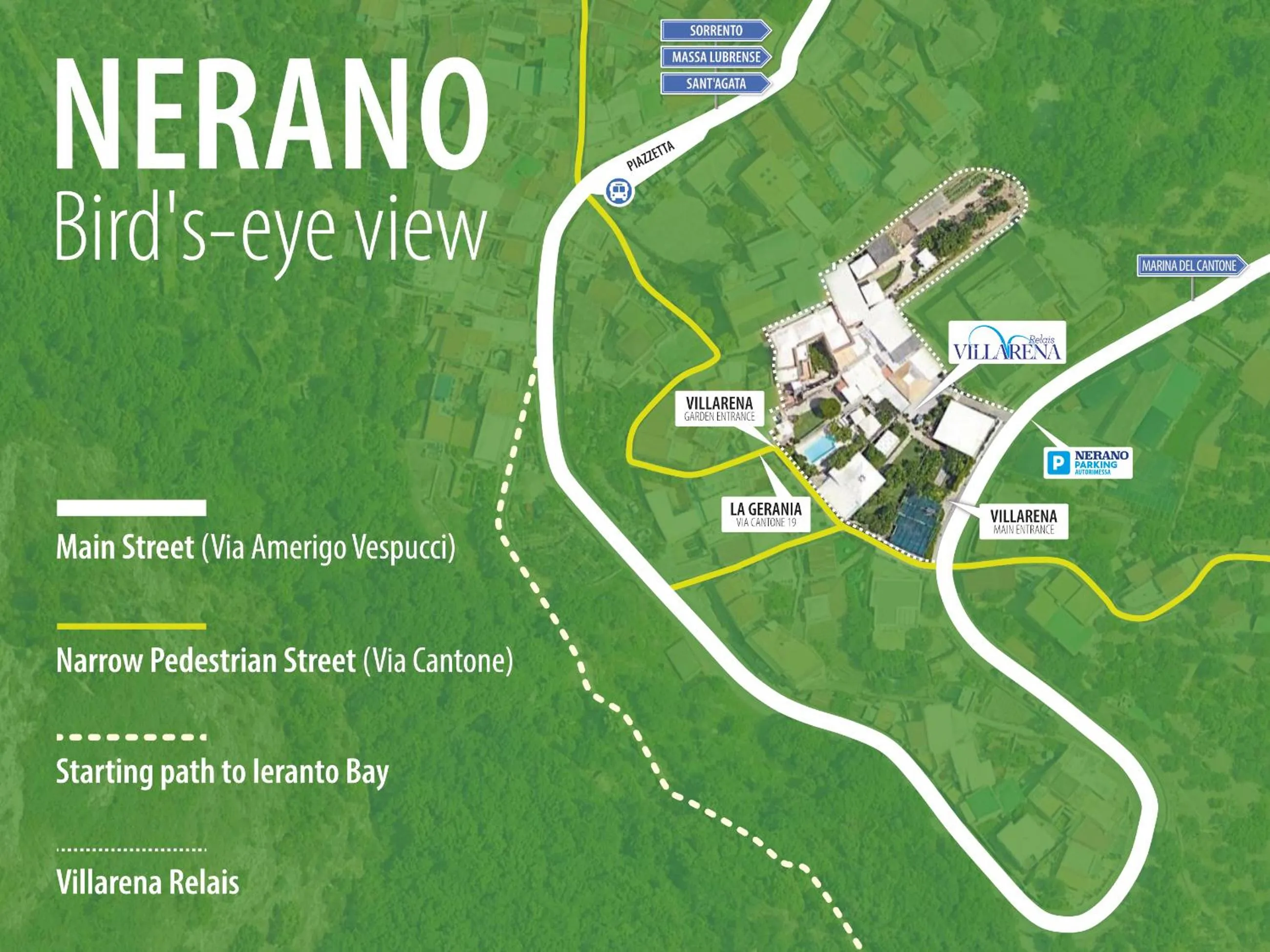 Area and facilities in Villarena Relais