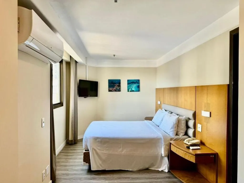 Bedroom, Bed in Xtay Privilege Botafogo - Apartamentos a 6min da praia e próximo a Copacabana