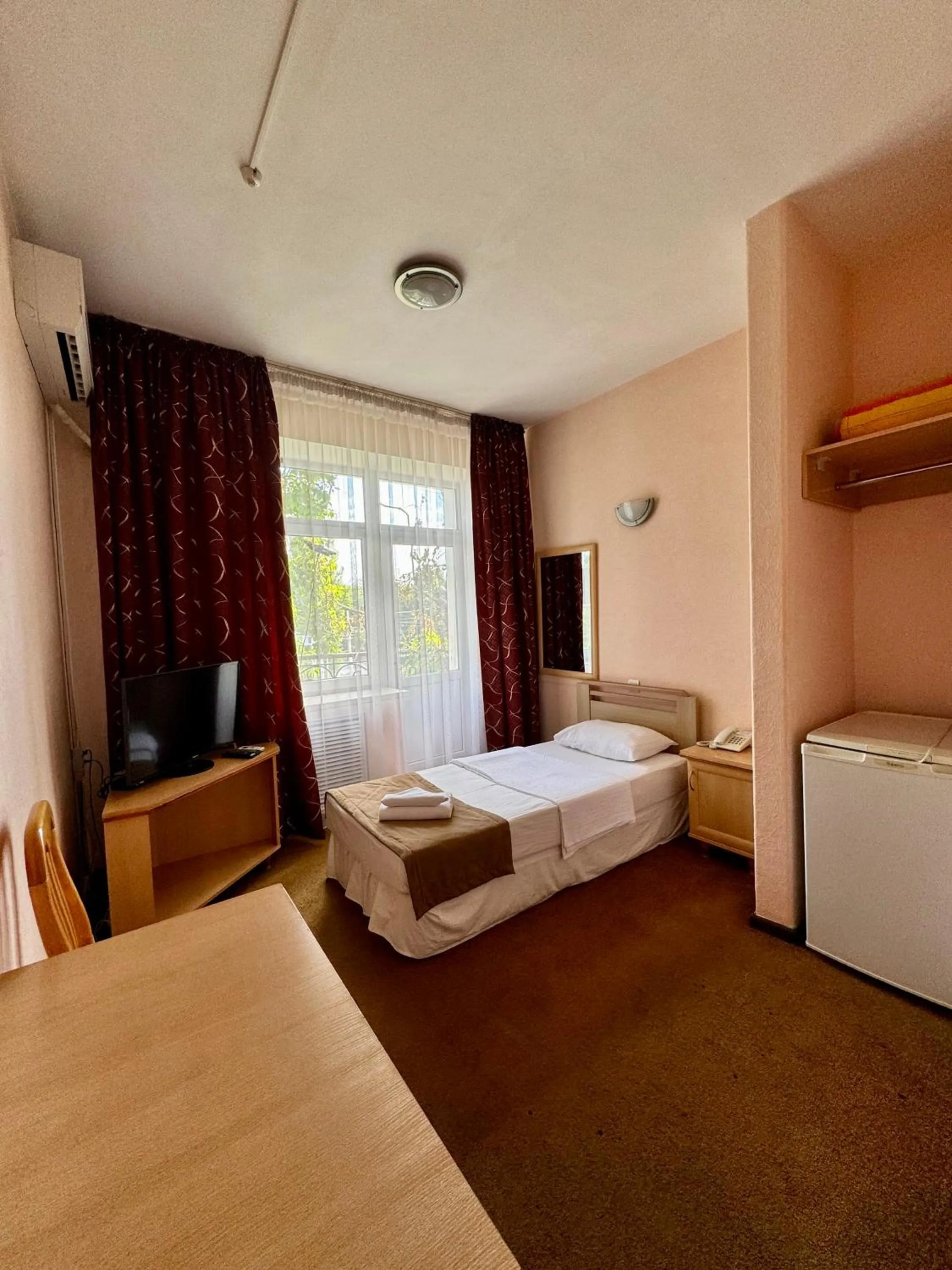 Bed in Hotel Zhambyl