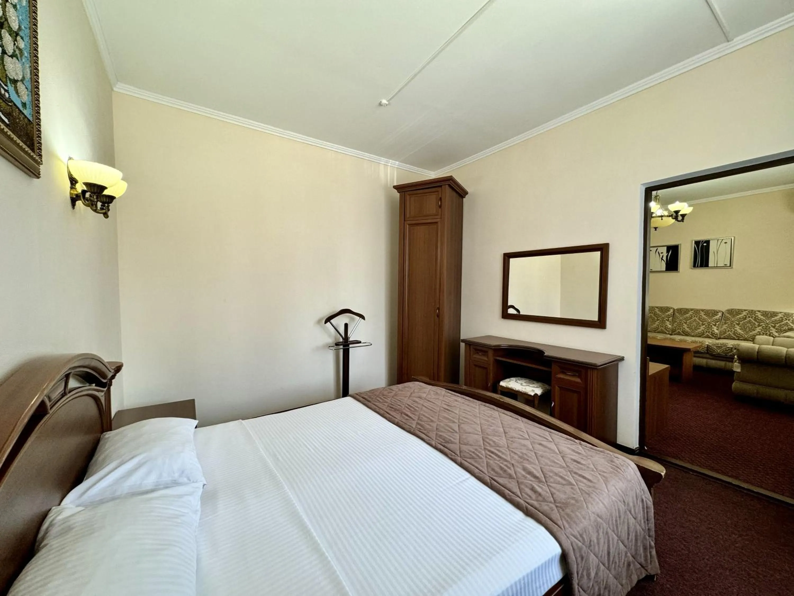 Bed in Hotel Zhambyl