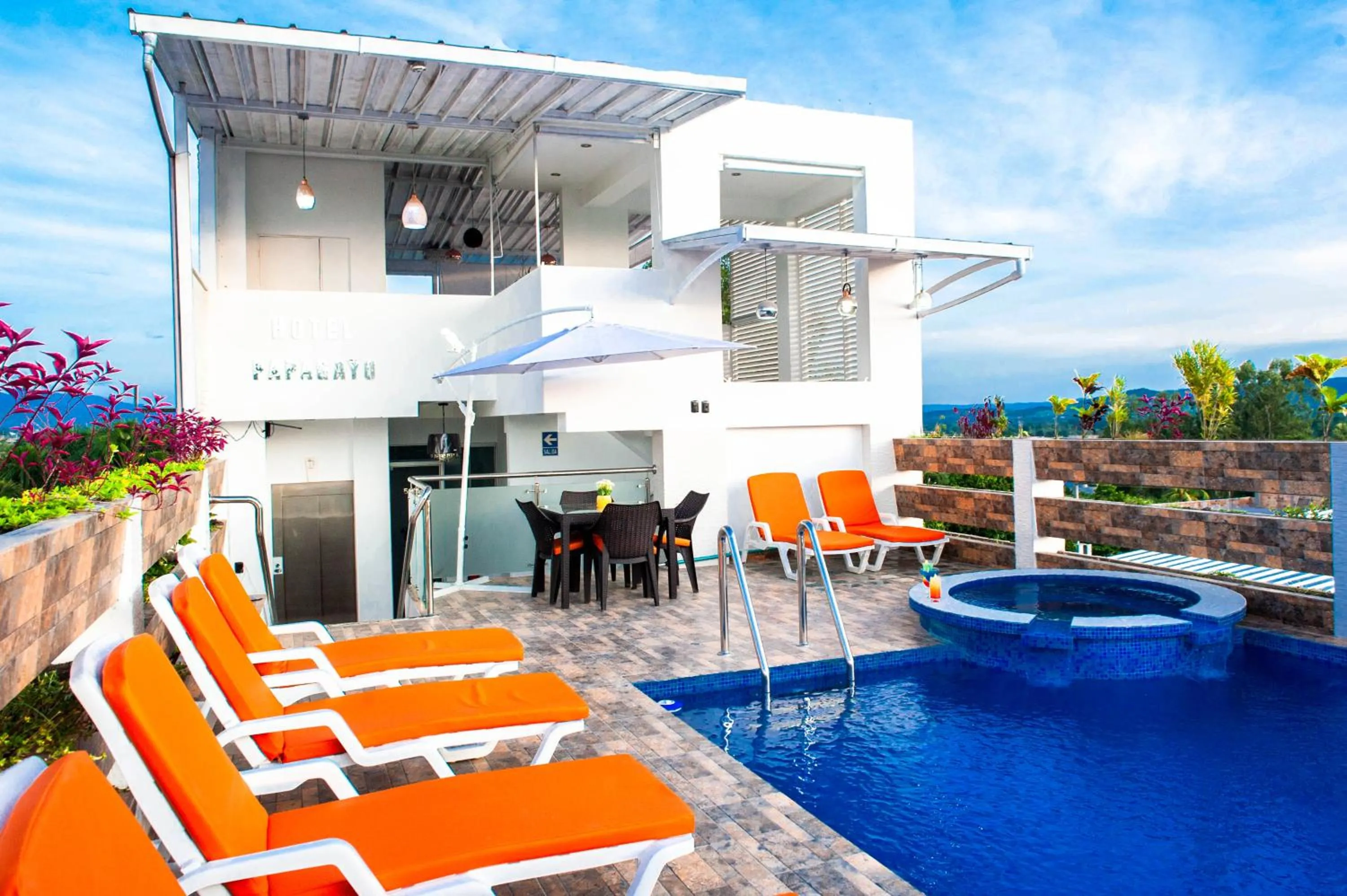 Swimming pool in Hotel Boutique Papagayo