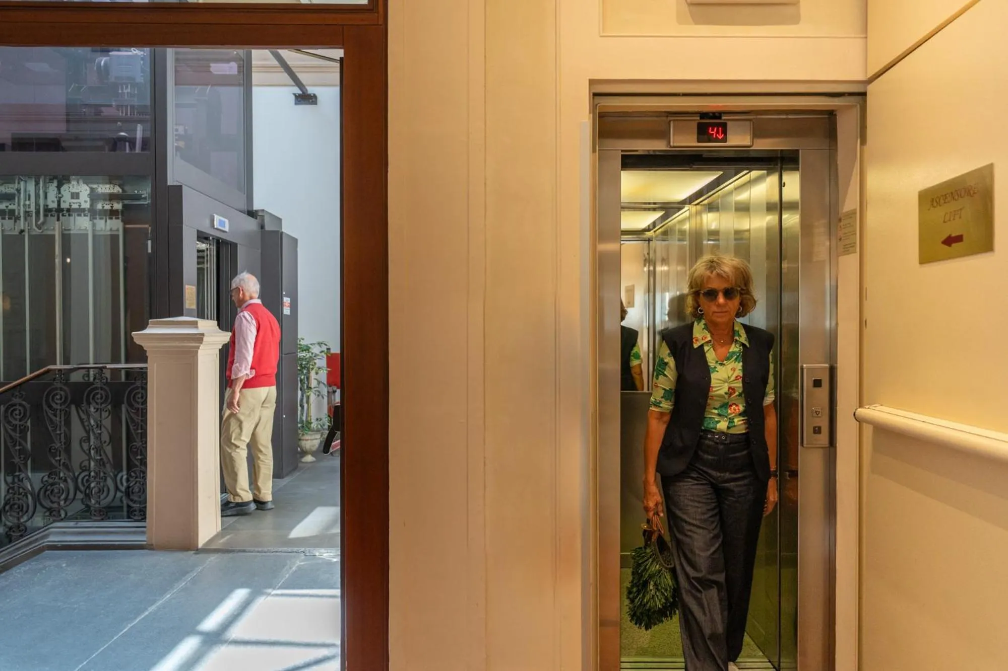 elevator in Hotel Pendini