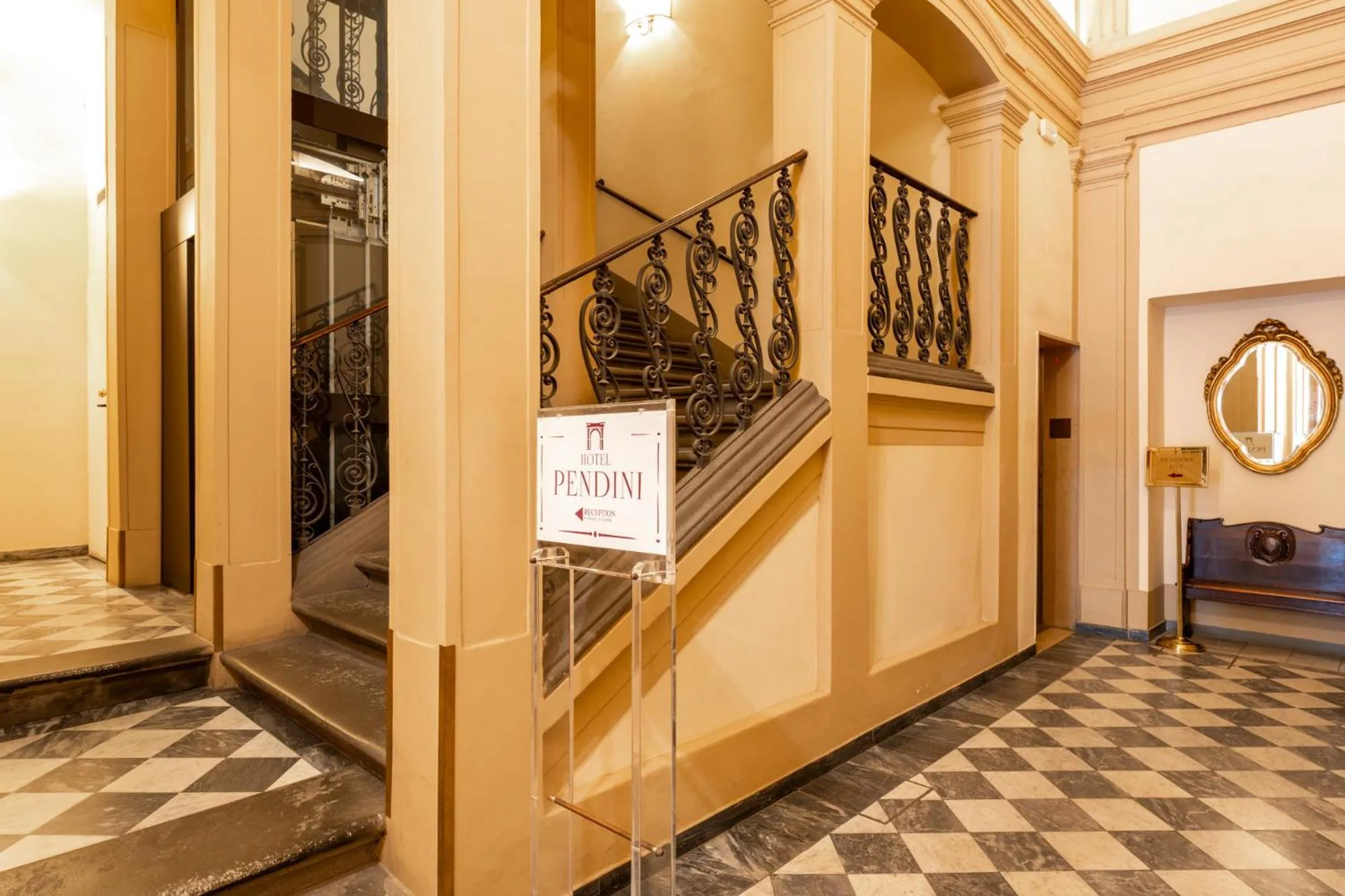 elevator in Hotel Pendini