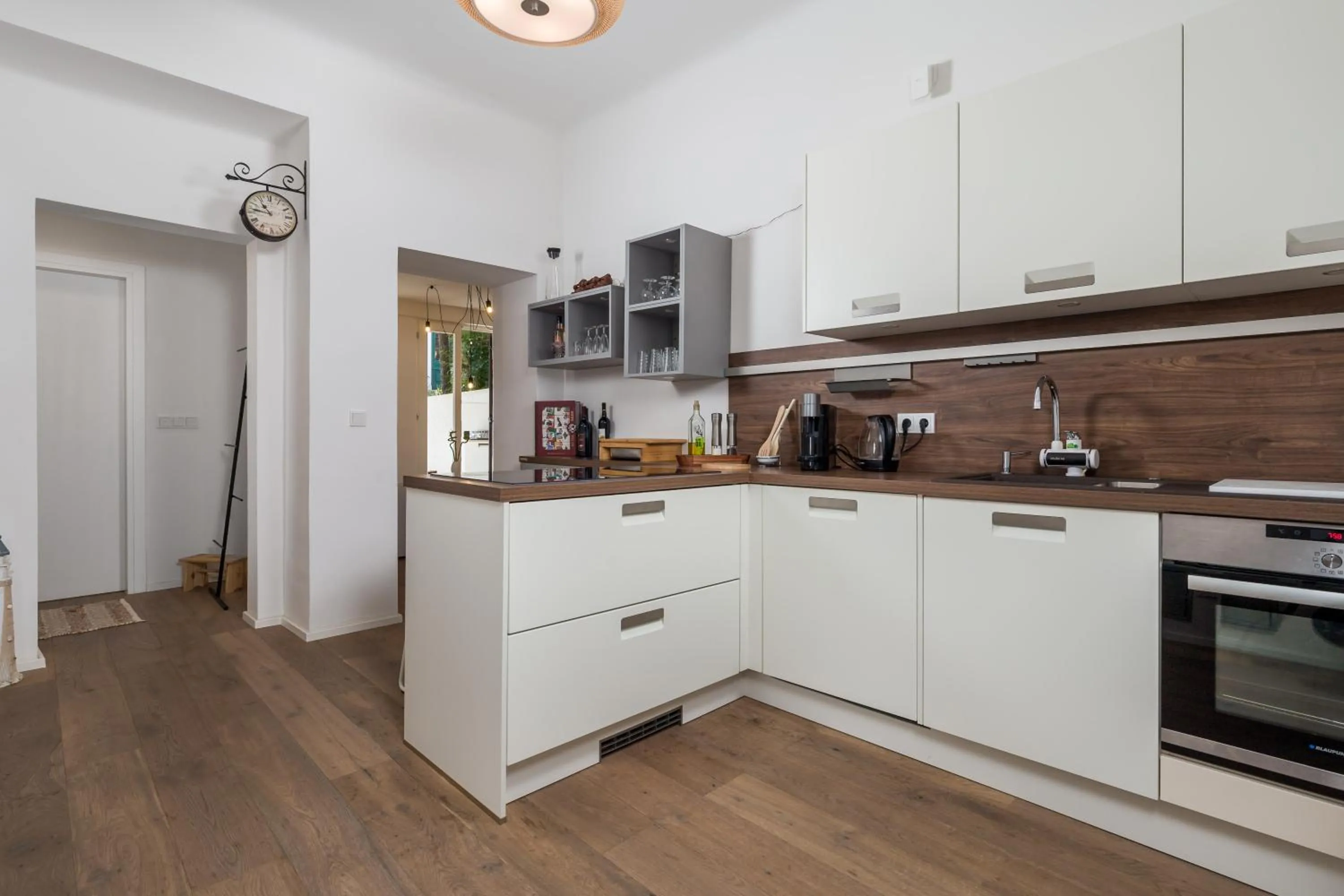 Kitchen or kitchenette in Apartman Rhea