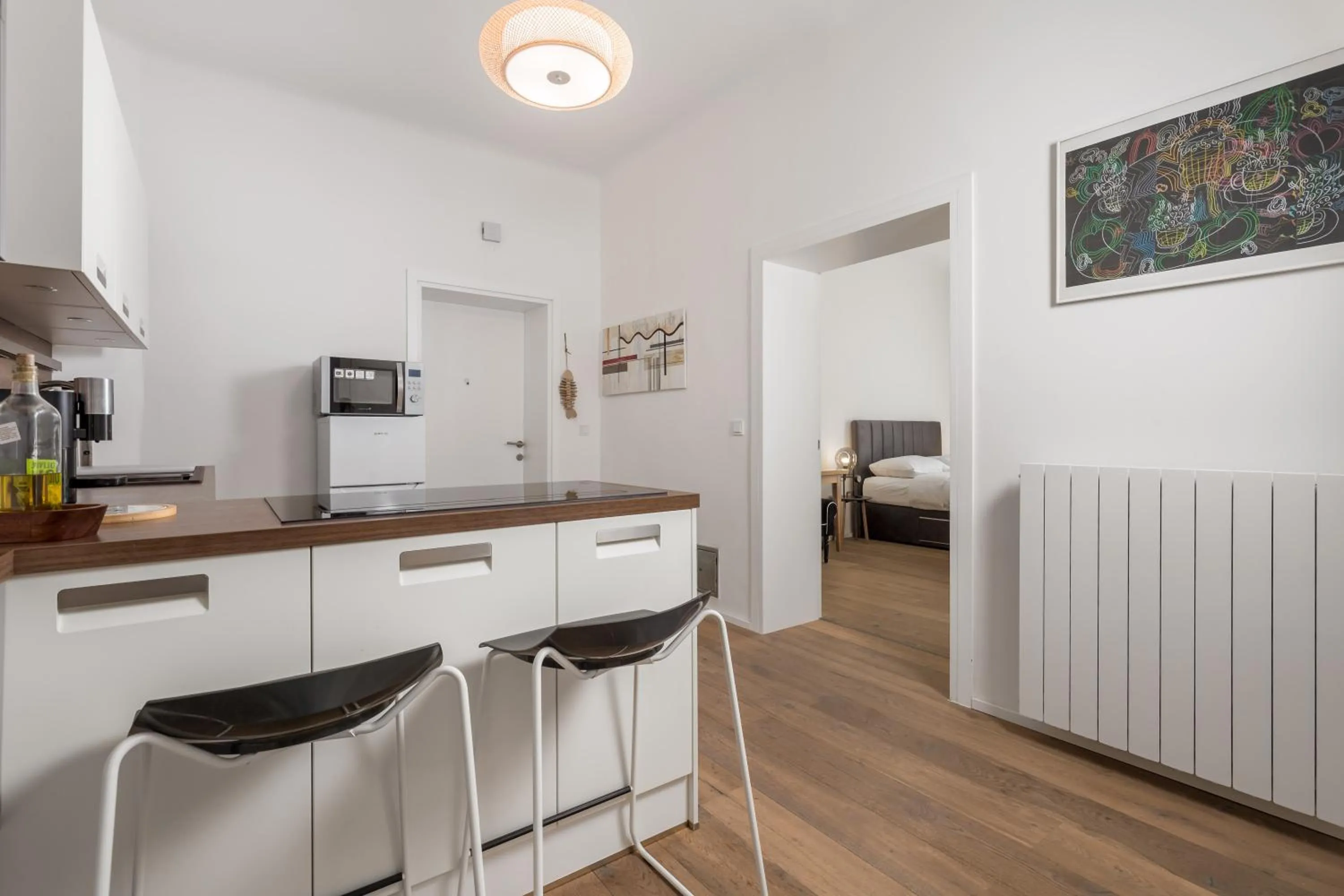 Kitchen or kitchenette in Apartman Rhea