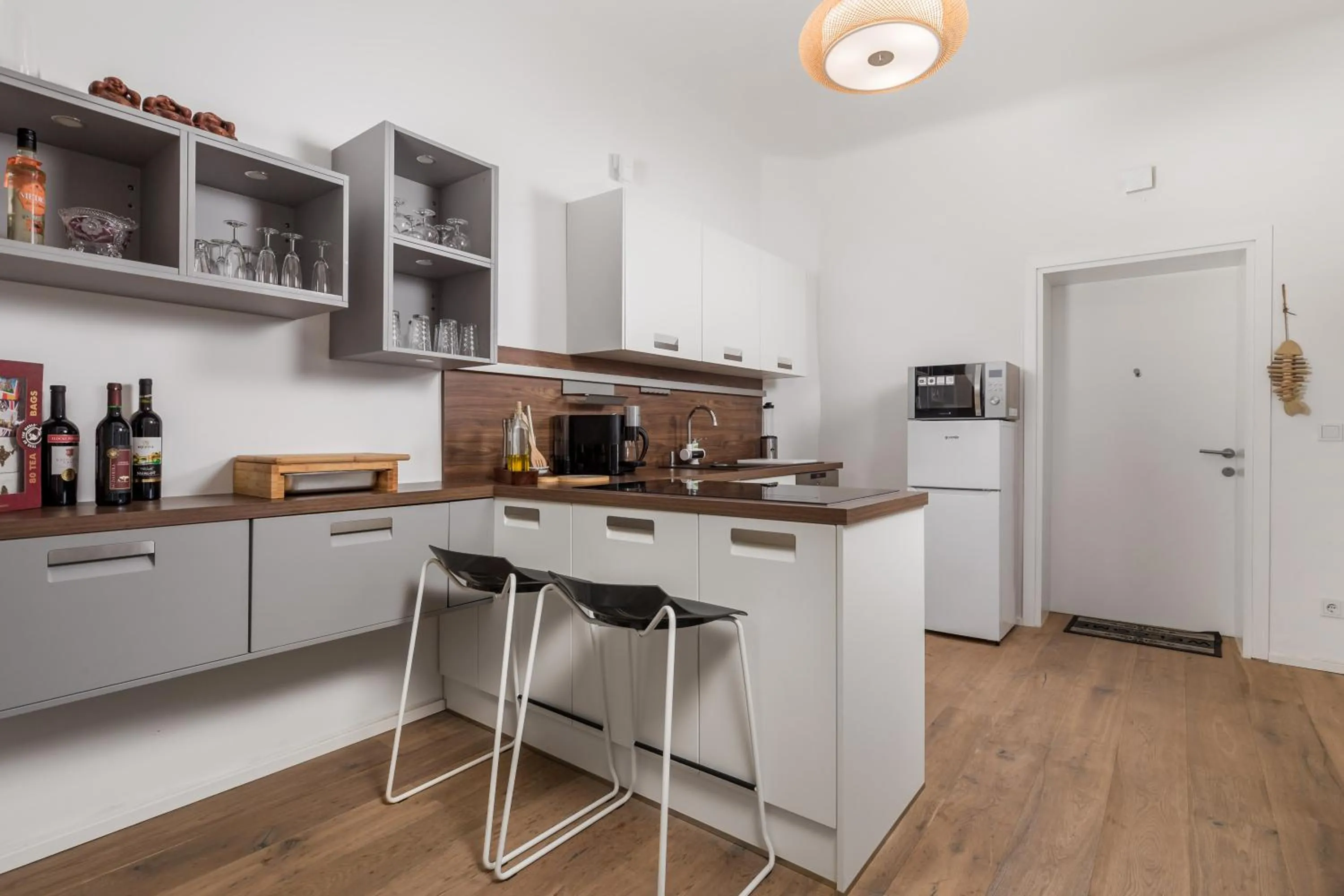 Kitchen or kitchenette in Apartman Rhea