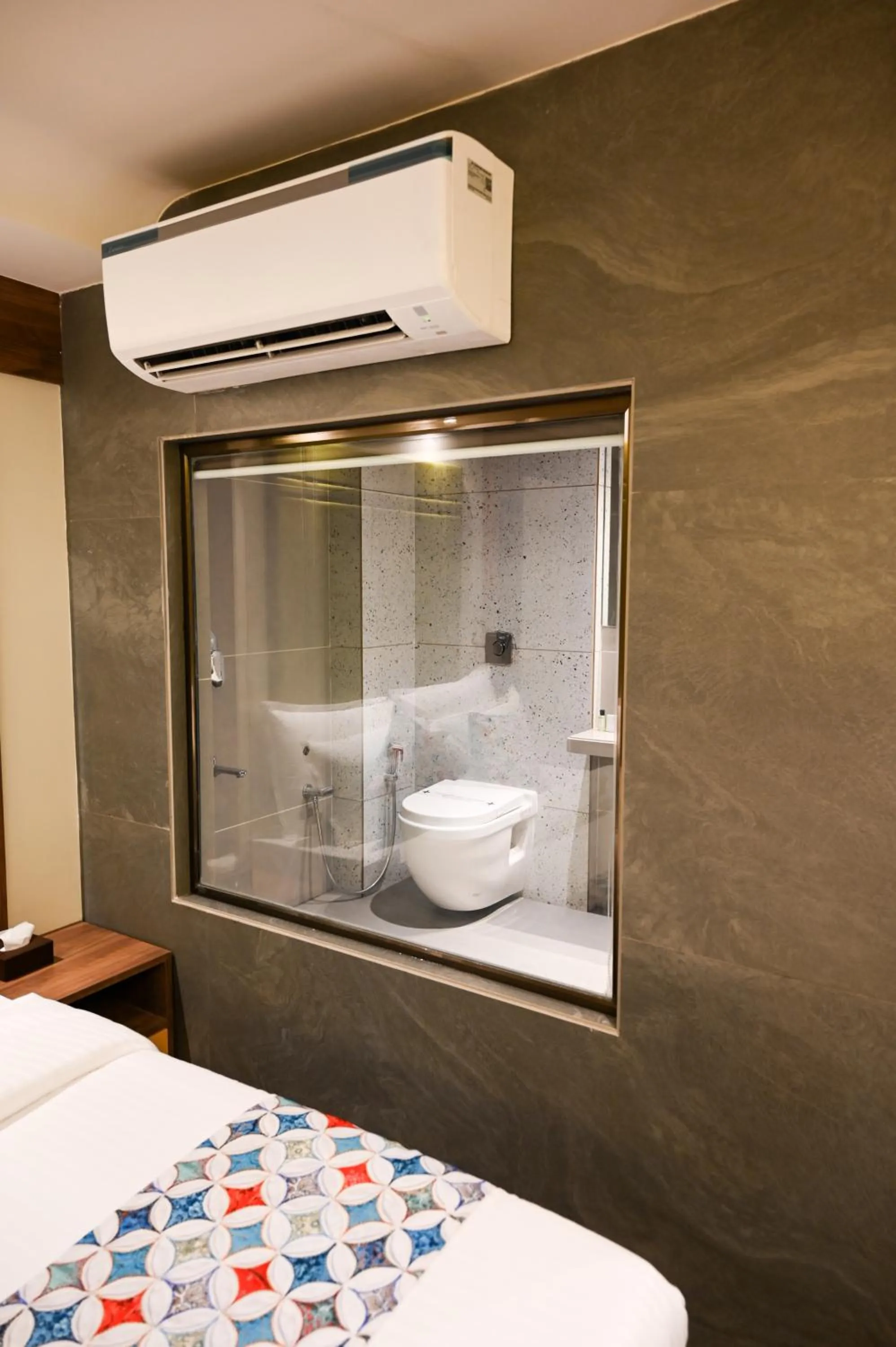 Bathroom, Bed in Suvidha Suites