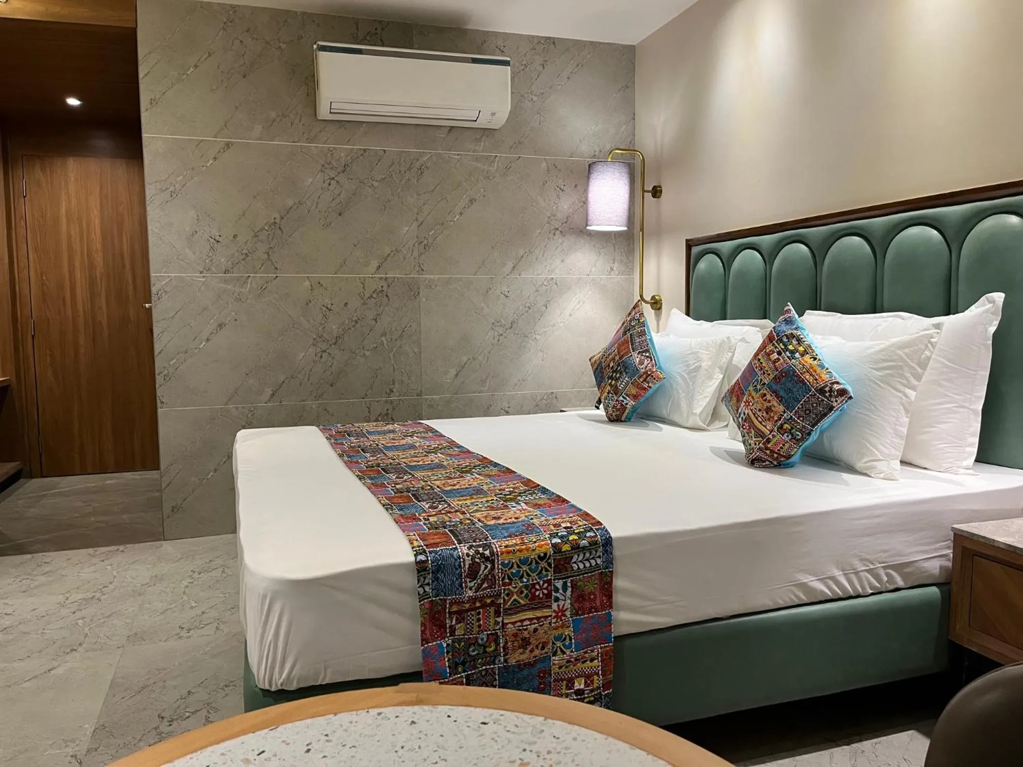 Bedroom, Bed in Suvidha Suites