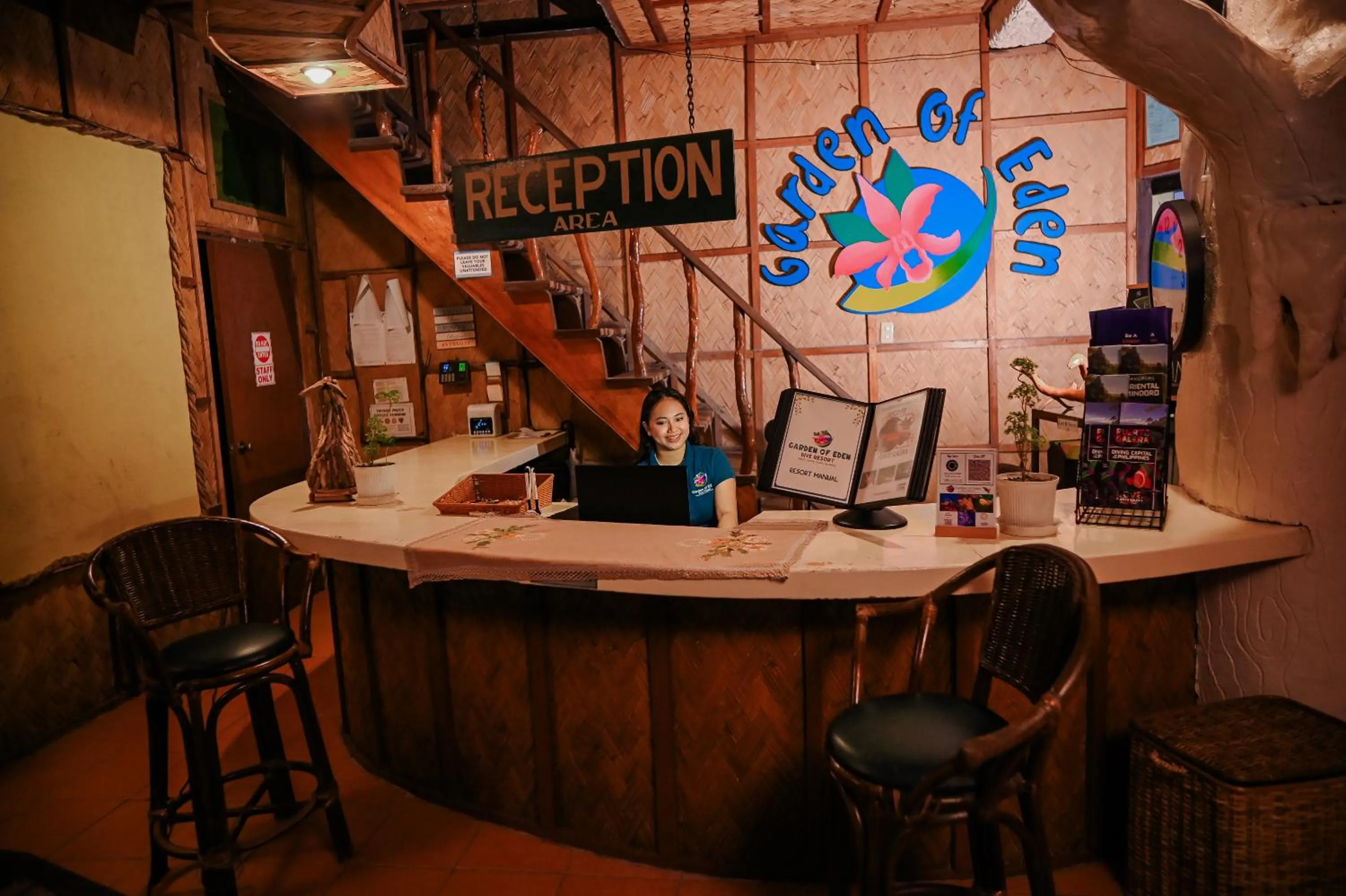 Property logo or sign in Garden of Eden Dive Resort