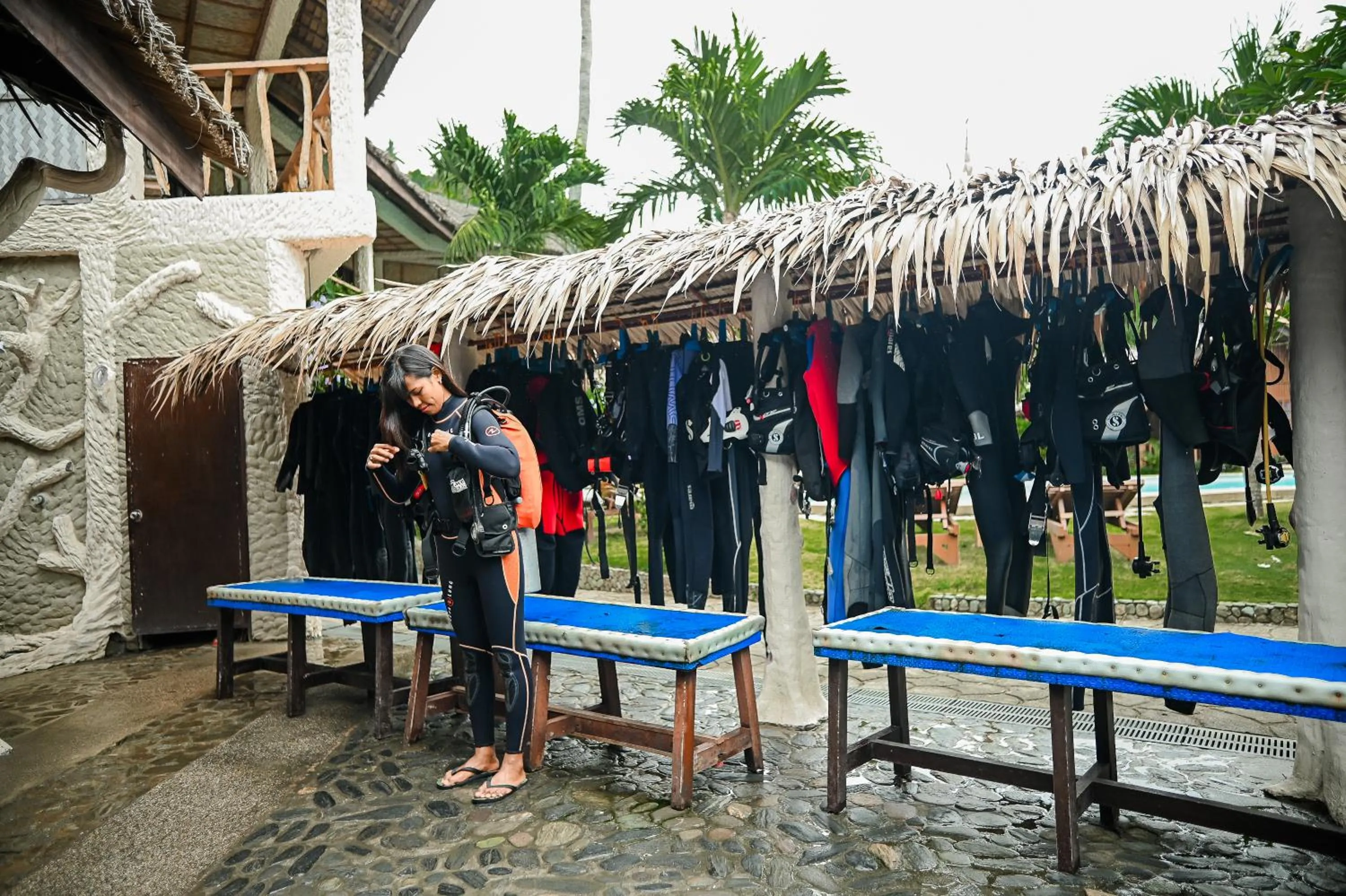 People in Garden of Eden Dive Resort