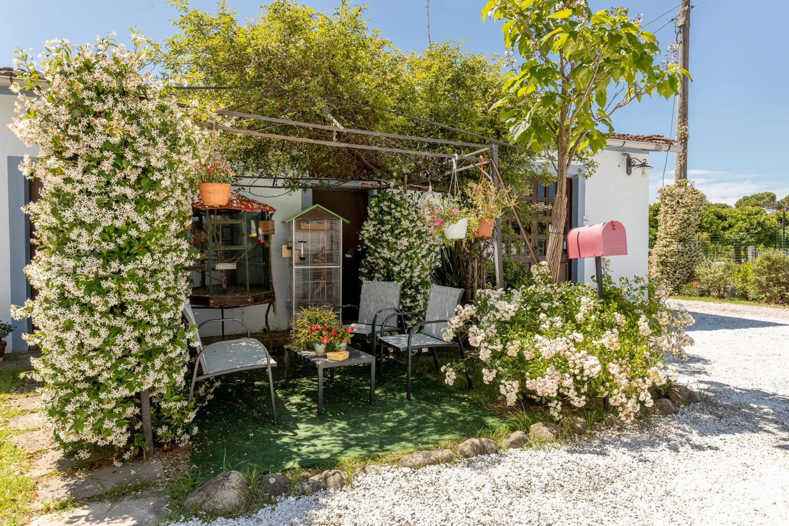 Garden view in B&B Il Ramaiolo