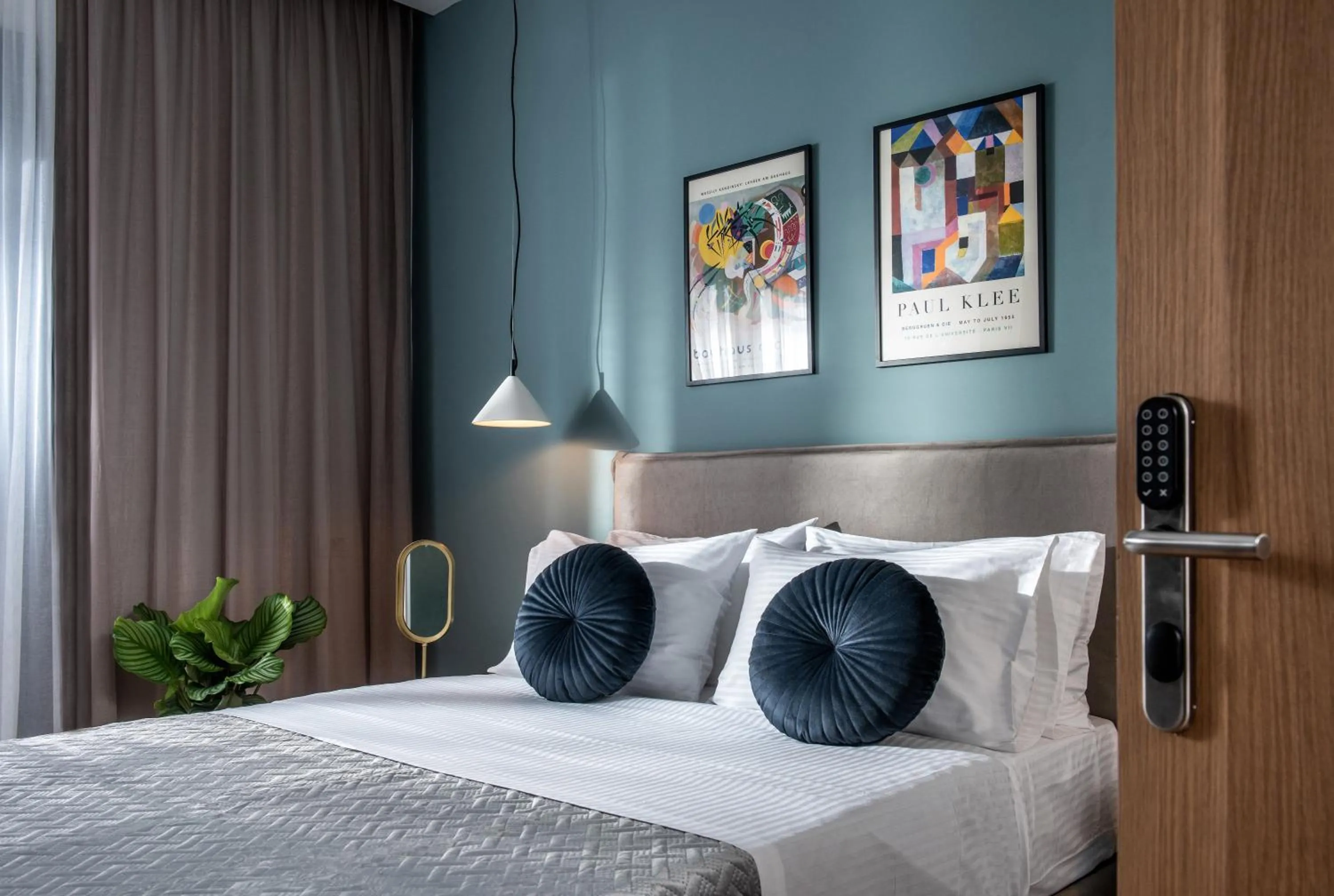 Bed in Kipos Boutique Suites