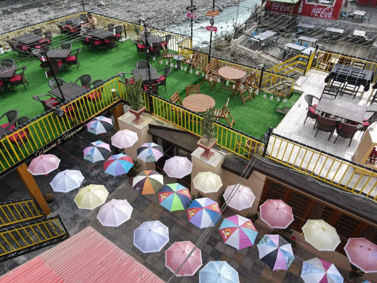 Seating area in Indus Lodges Gilgit