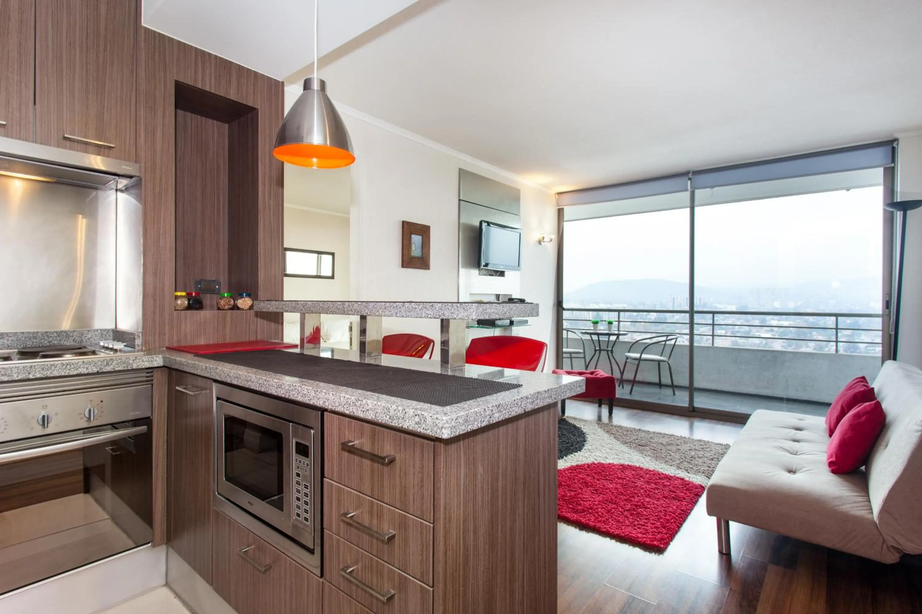 Living room in myLUXAPART Las Condes