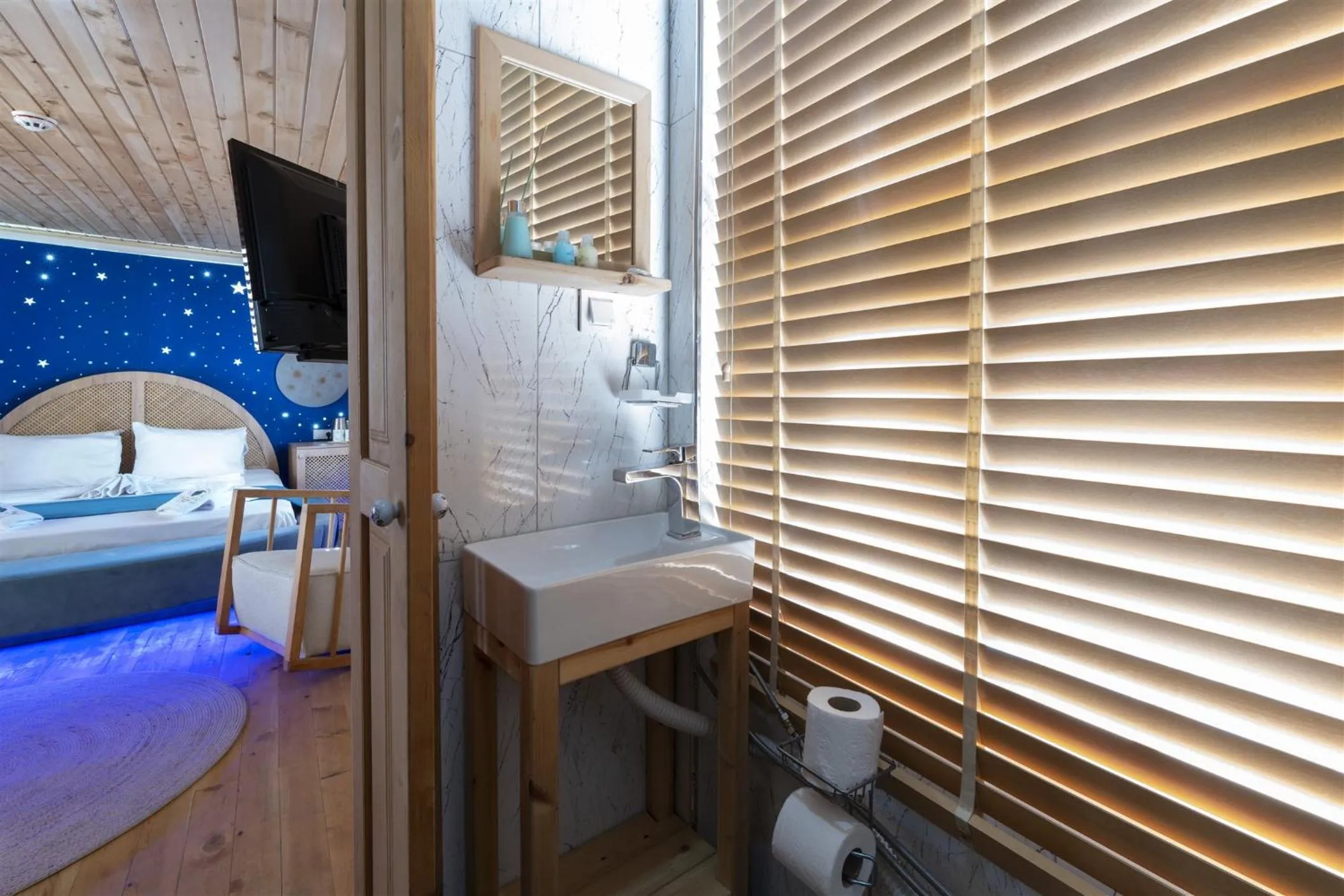 Bathroom, Bed in The Little Prince Boutique Otel