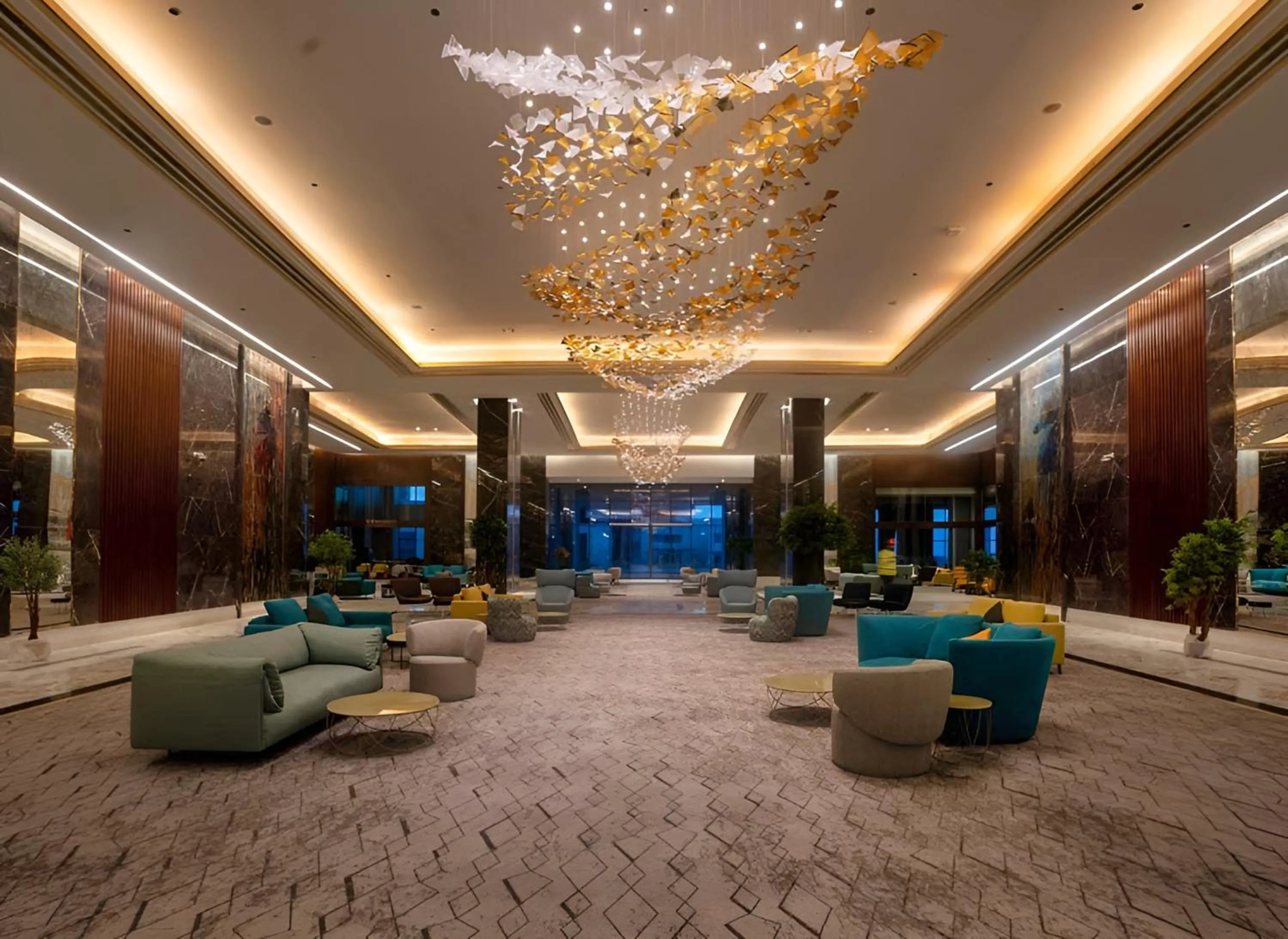 Seating area in Regal Heights Hotel