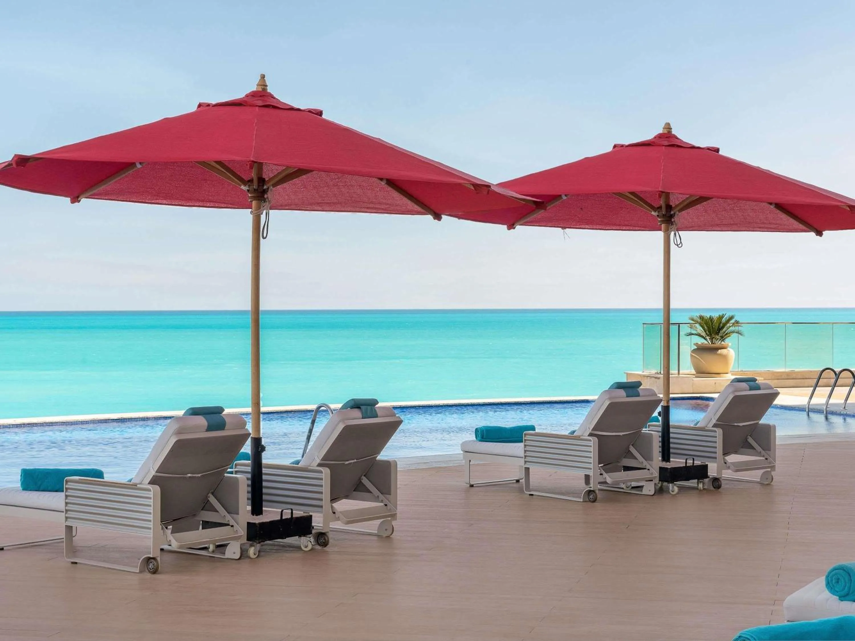 Pool view in Rixos Premium Alamein