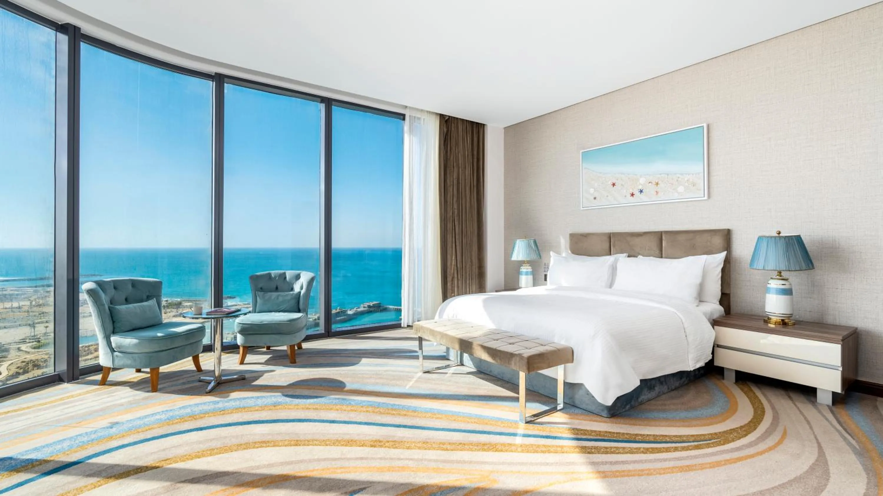 Bedroom, Bed in Rixos Premium Alamein
