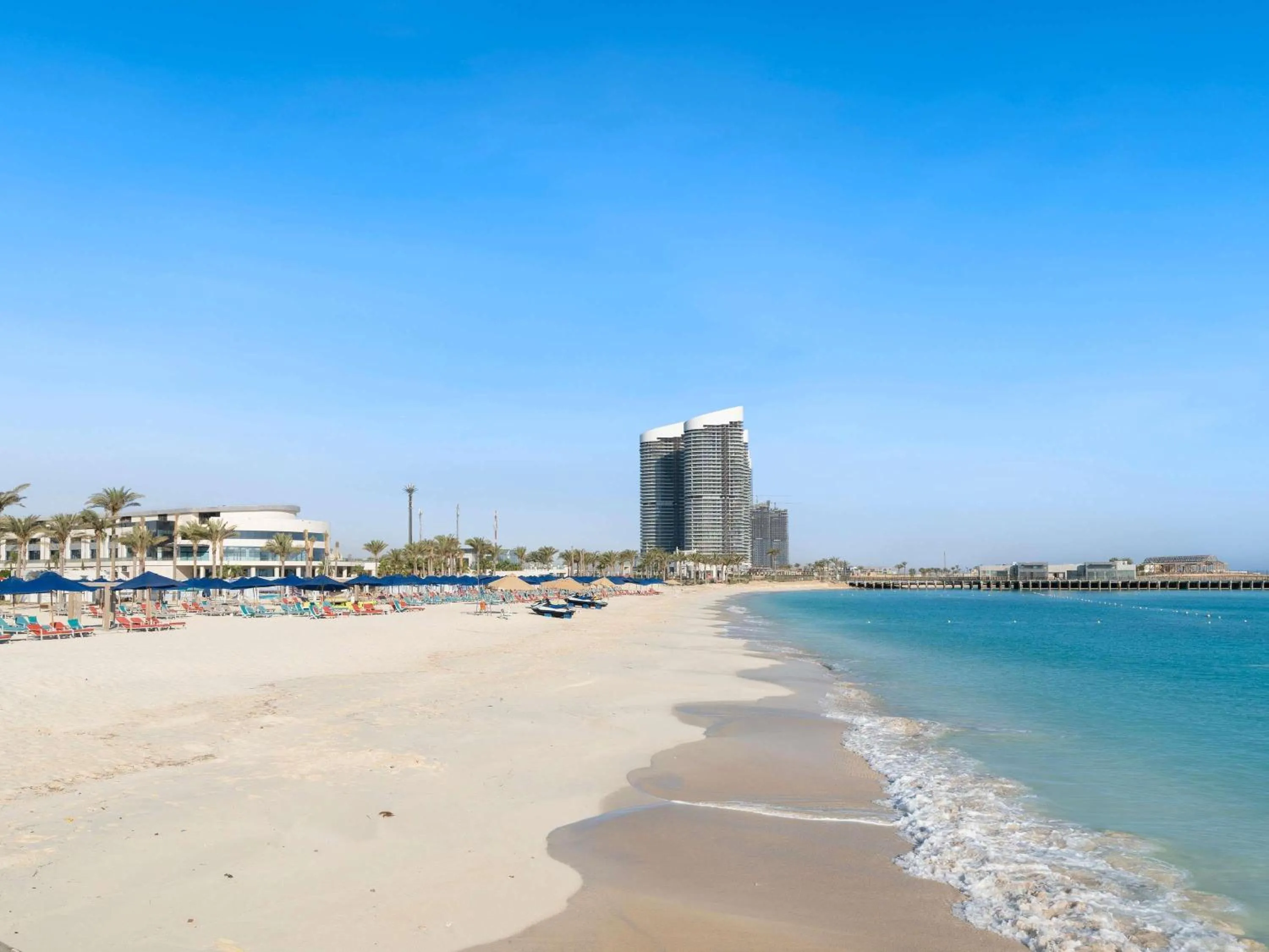 Pool view in Rixos Premium Alamein