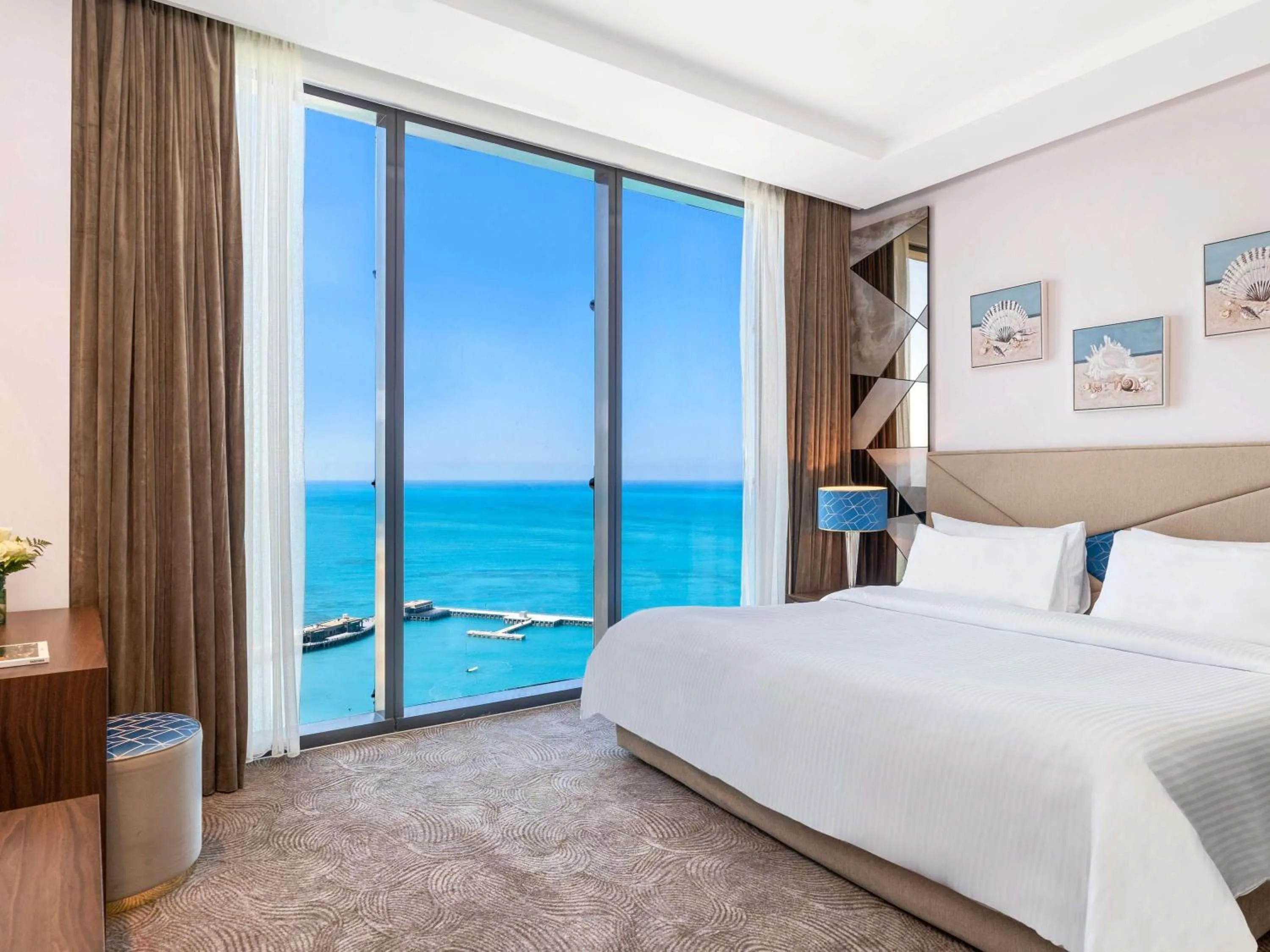 Bedroom, Bed in Rixos Premium Alamein