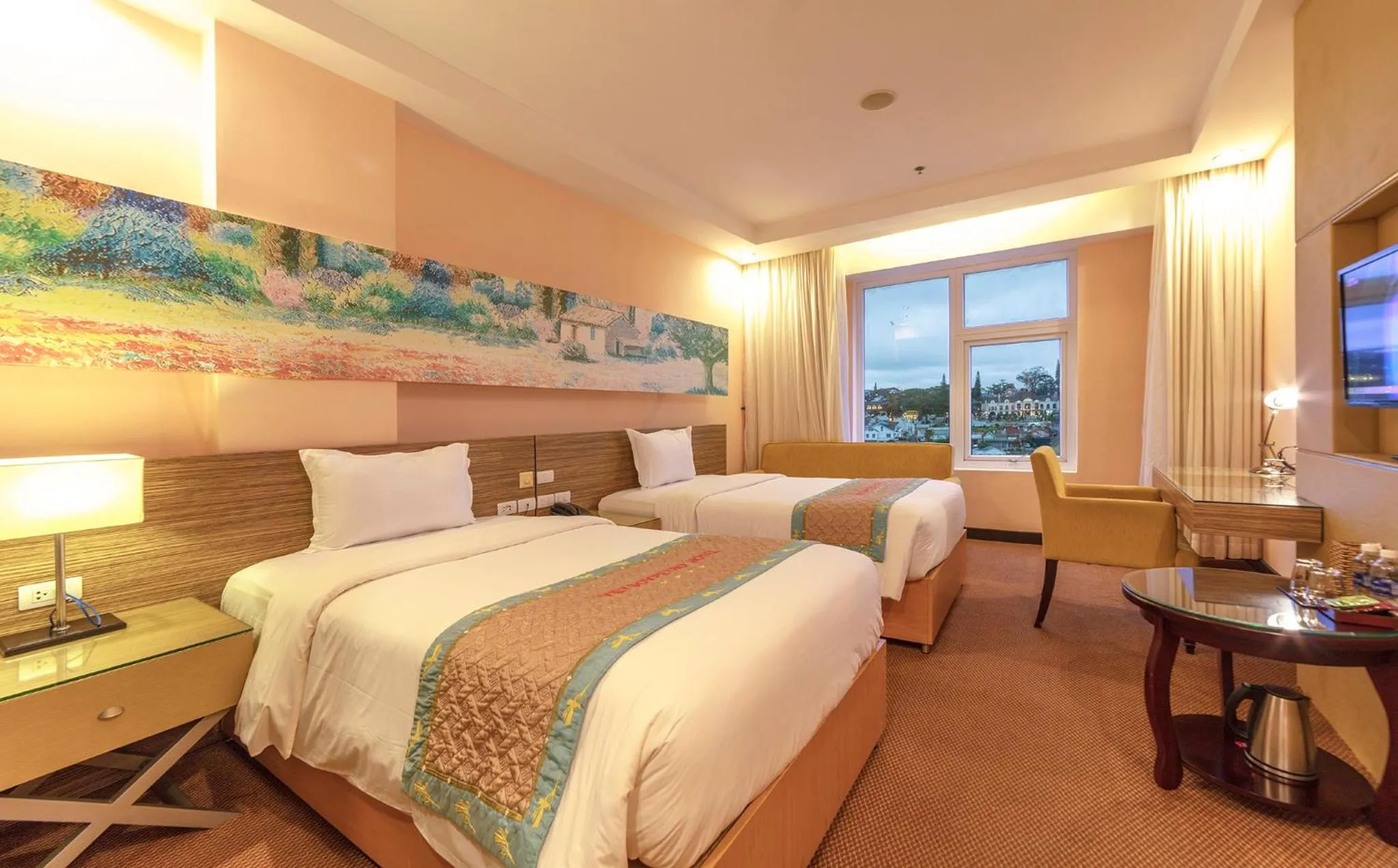 Bed in Vietsovpetro Hotel Dalat