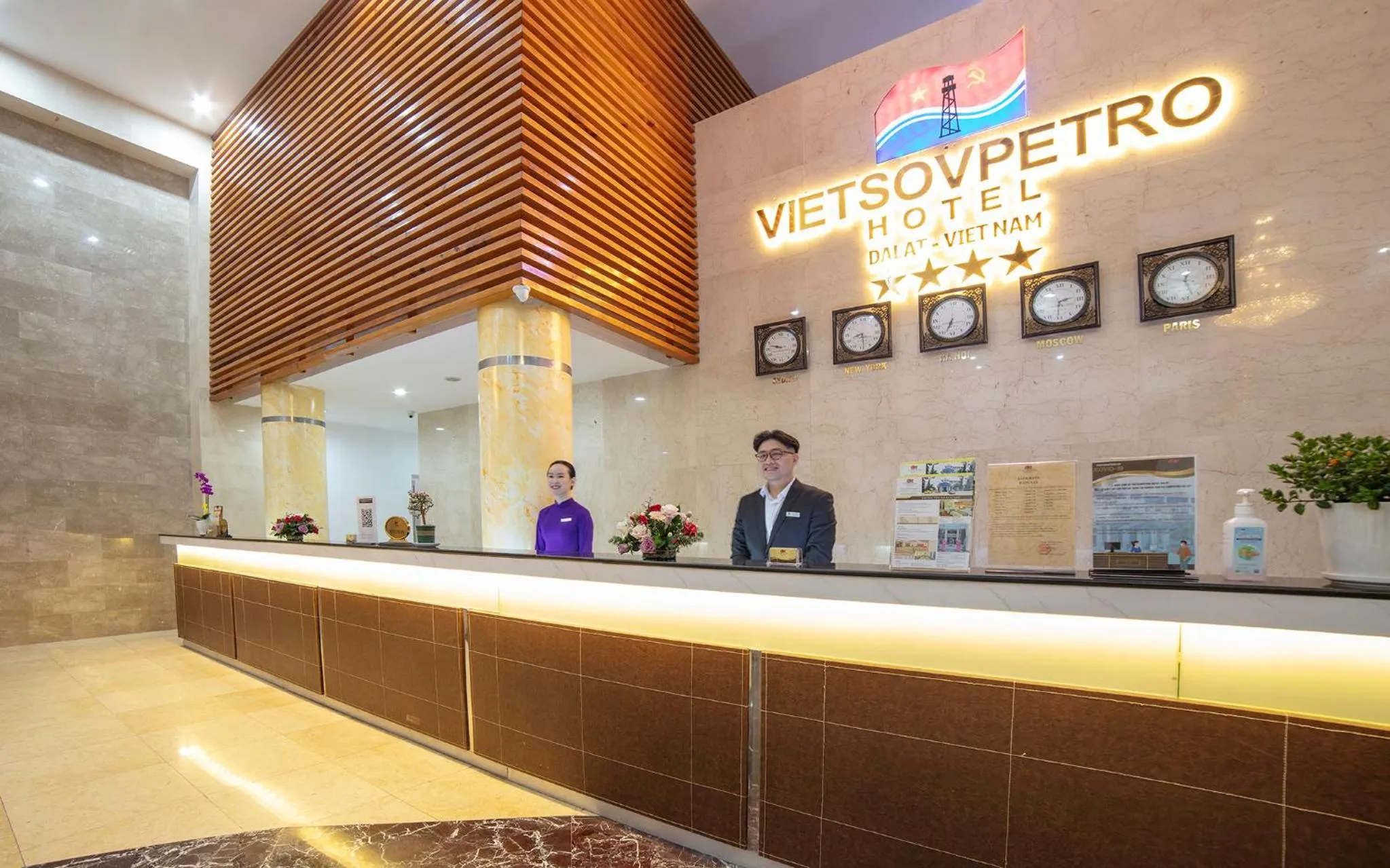 Staff in Vietsovpetro Hotel Dalat