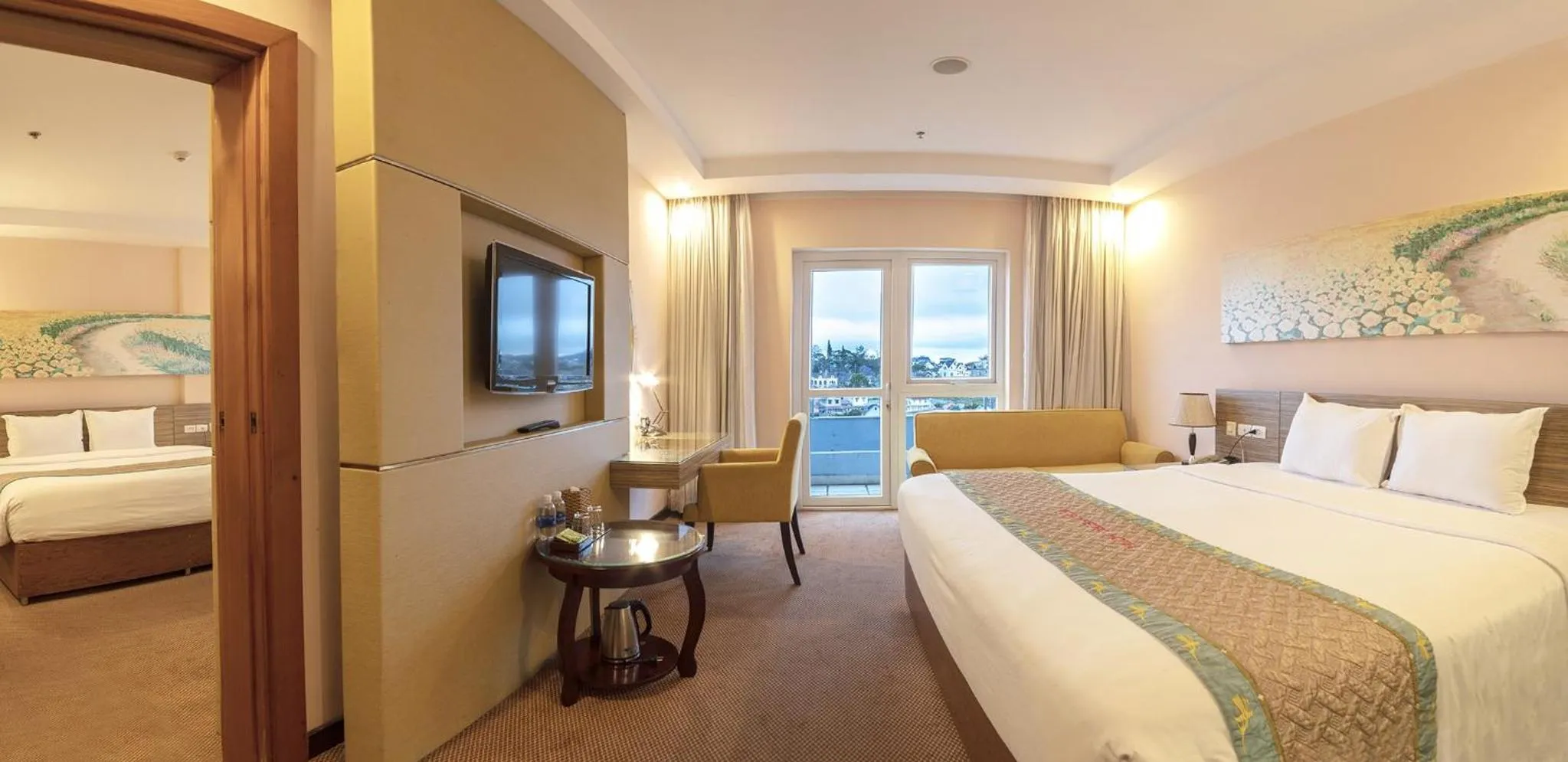 Photo of the whole room, Bed in Vietsovpetro Hotel Dalat