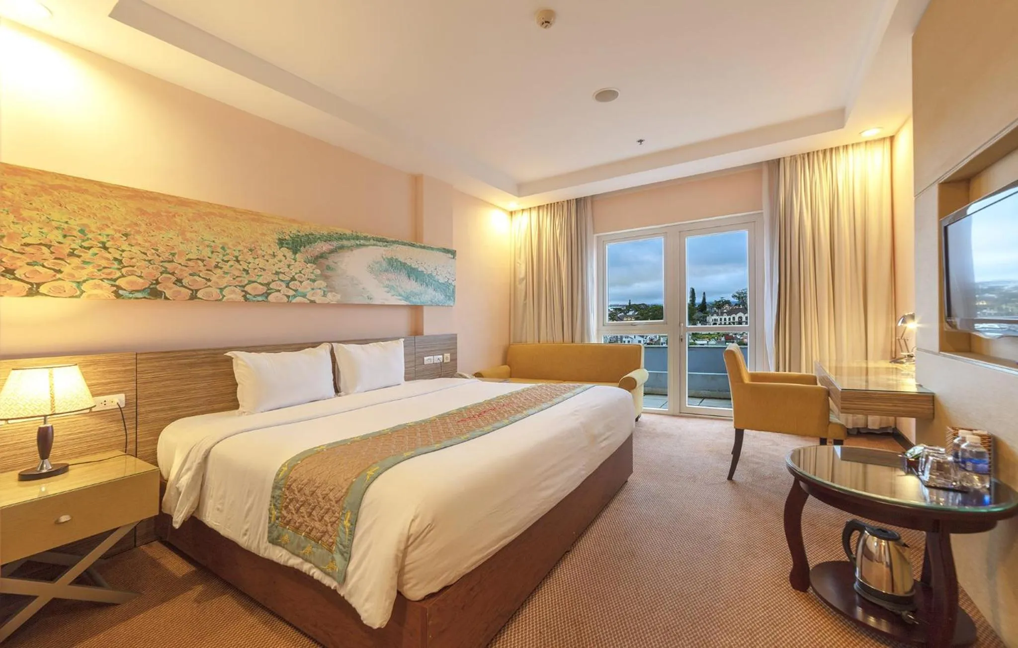 Photo of the whole room, Bed in Vietsovpetro Hotel Dalat