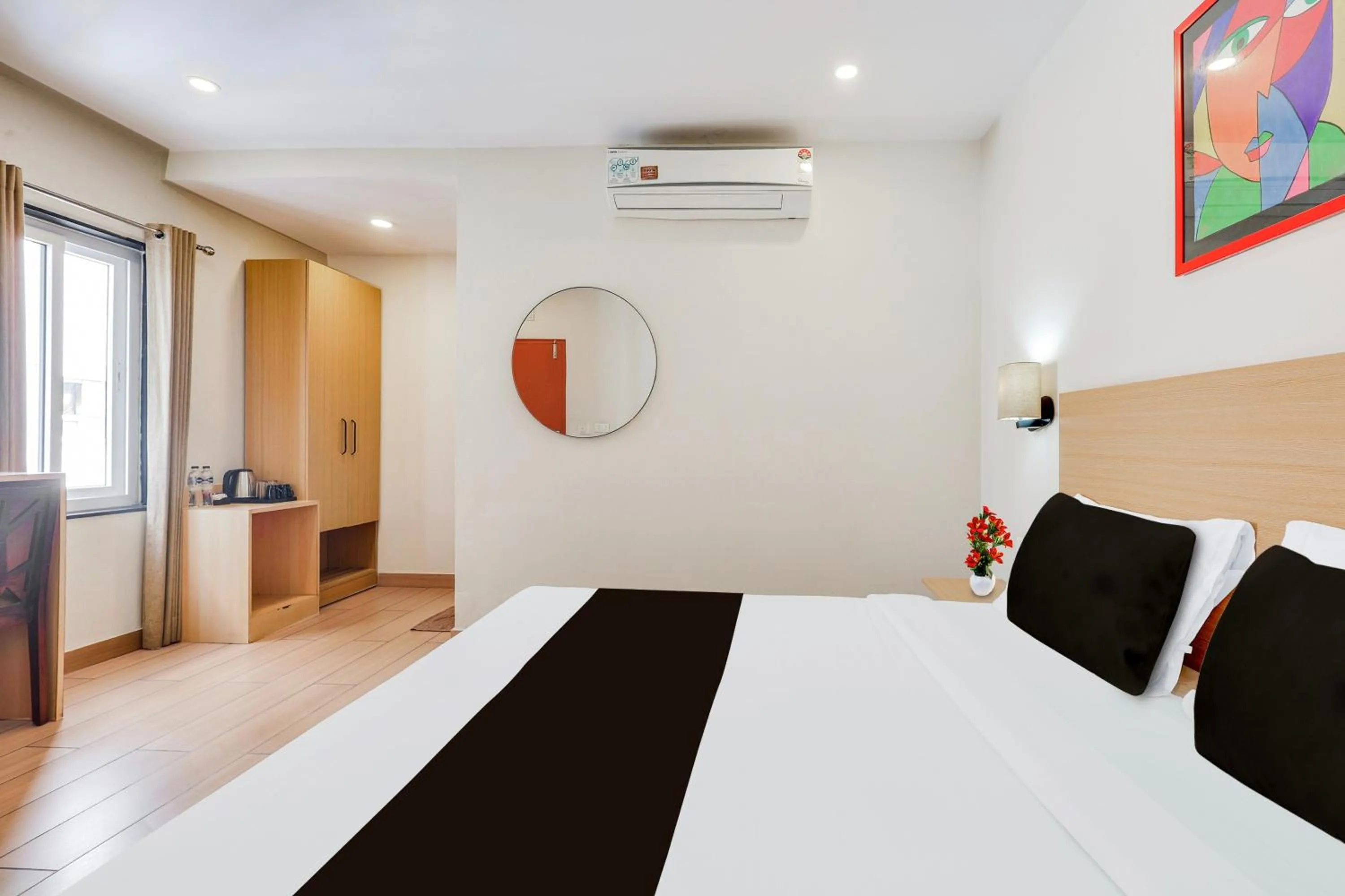 Bedroom, Bed in Super Townhouse Visakhapatnam