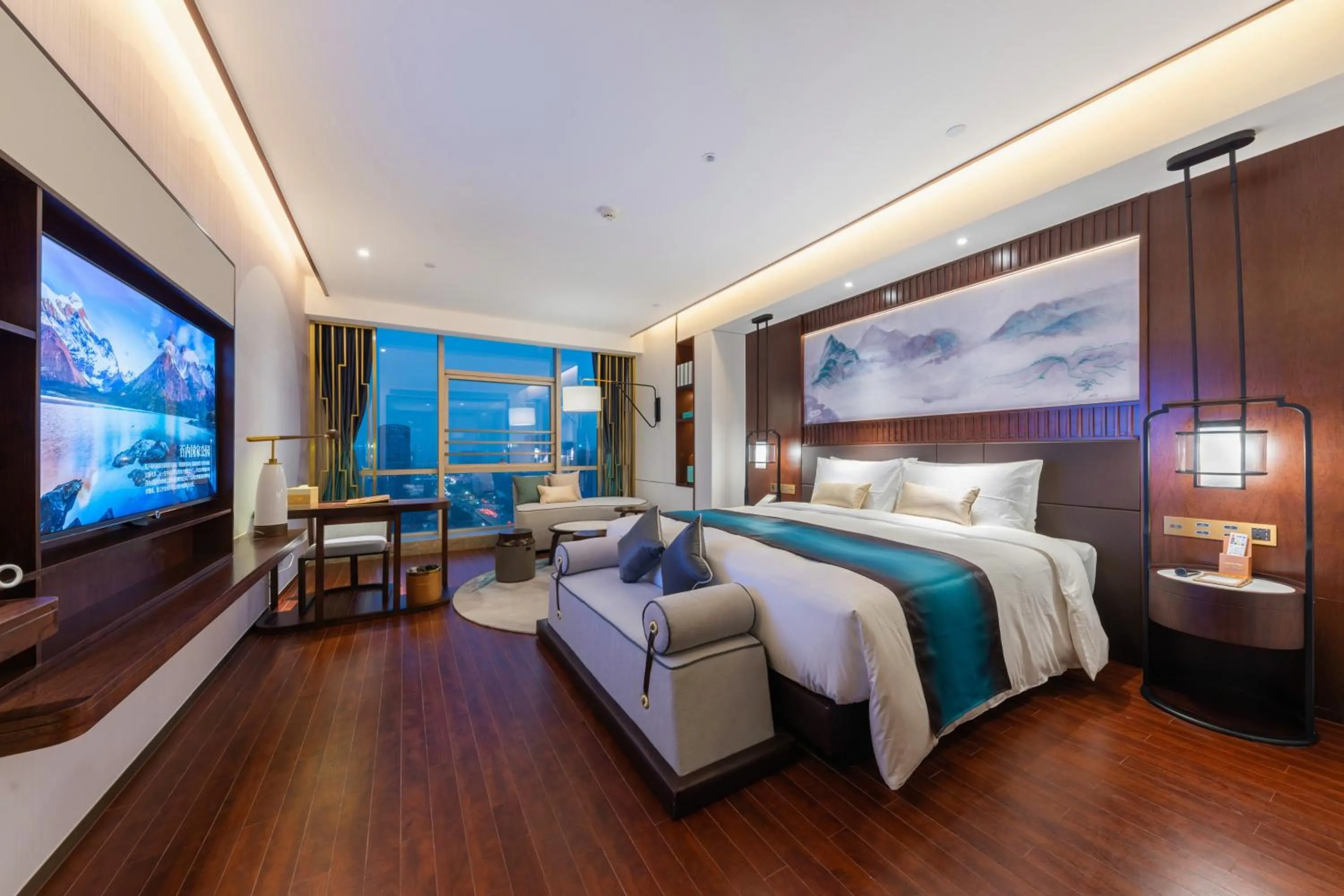 Bed in New Century Hotel Qianchao Hangzhou