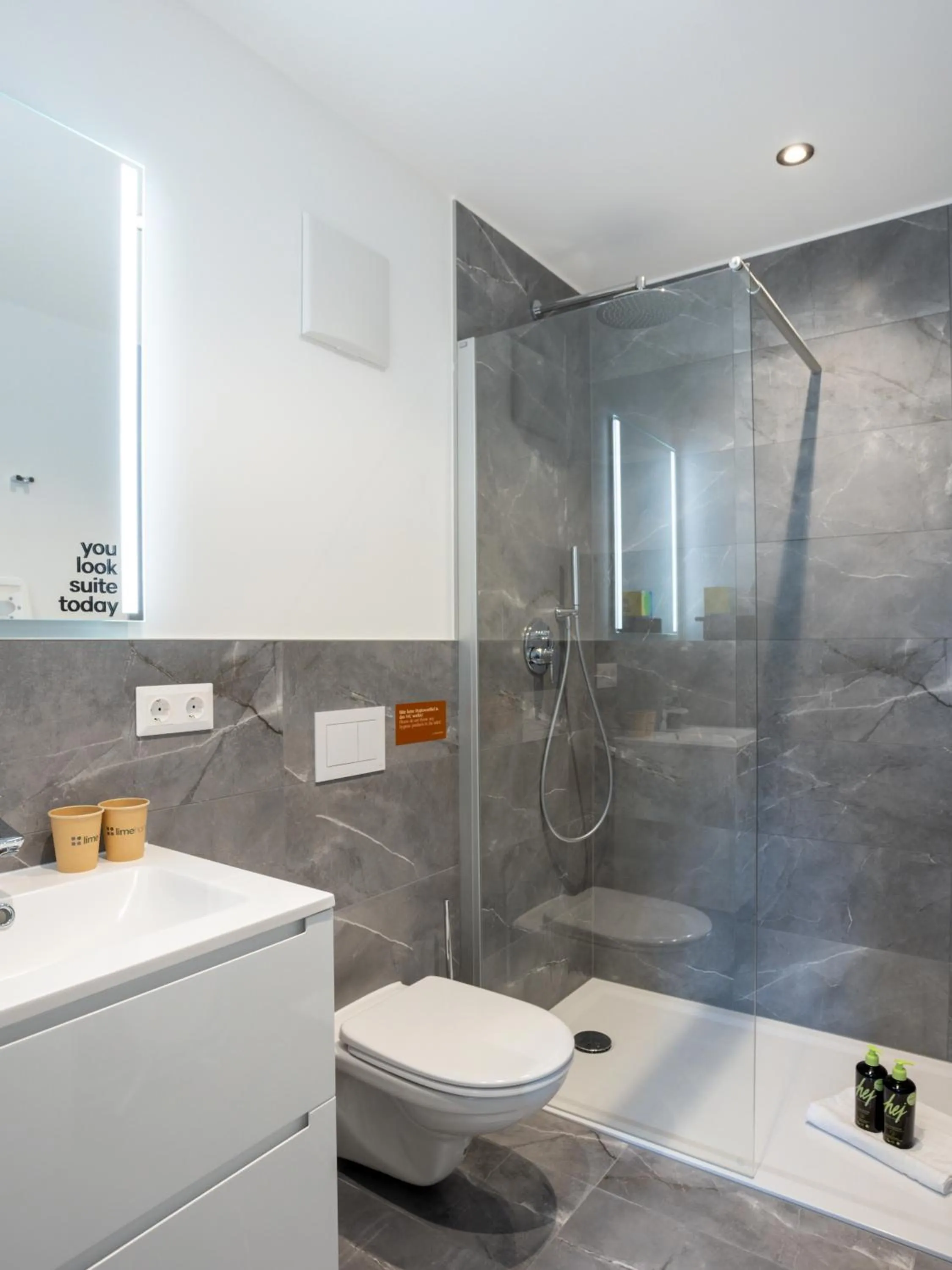 Shower in Limehome Zwickau Hauptmarkt