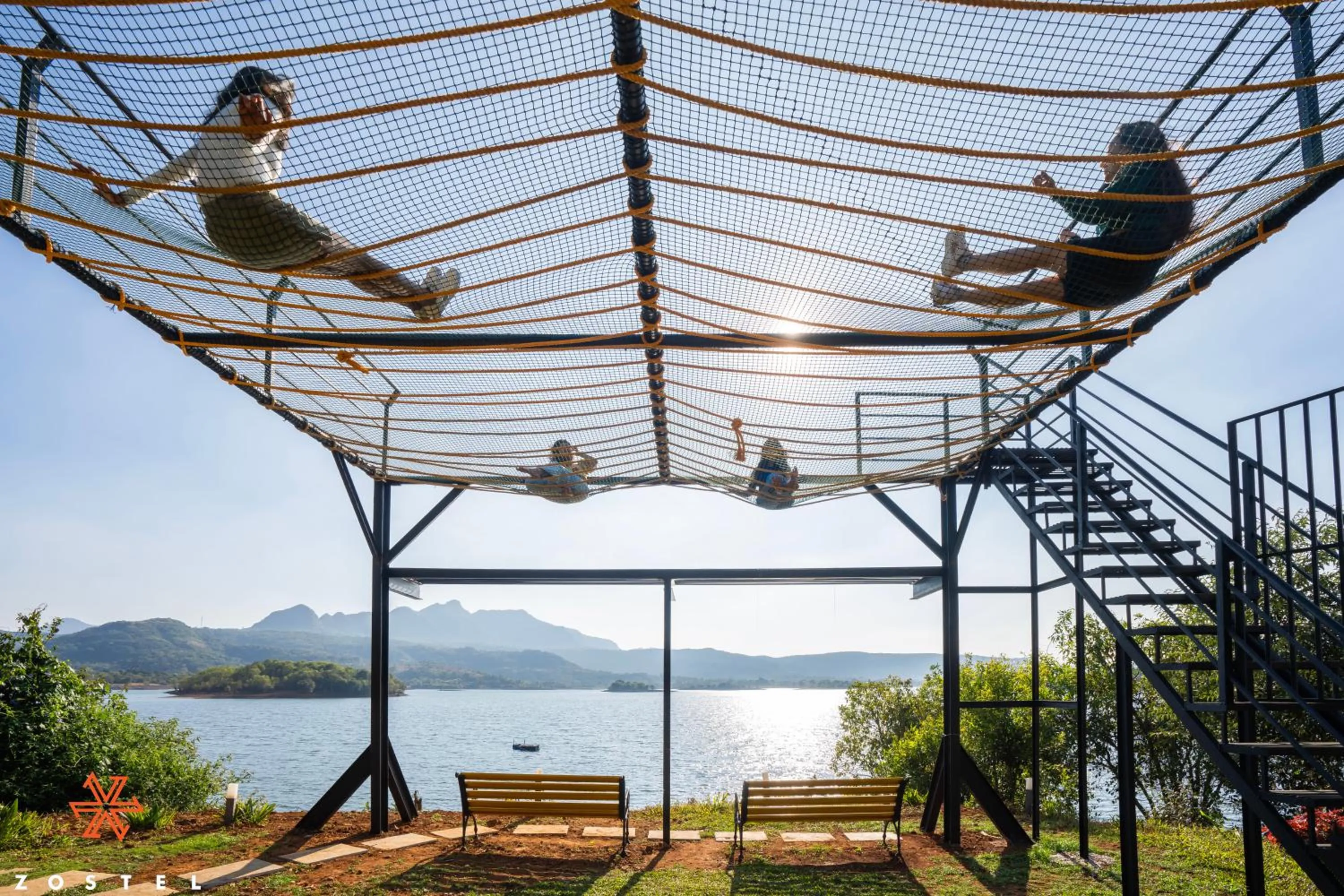 Lake view in Zostel Plus Lonavala